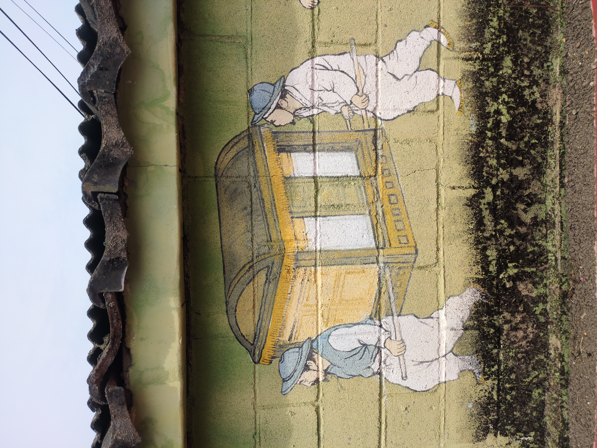 Early morning rural documentation captures Korean village murals and landscapes