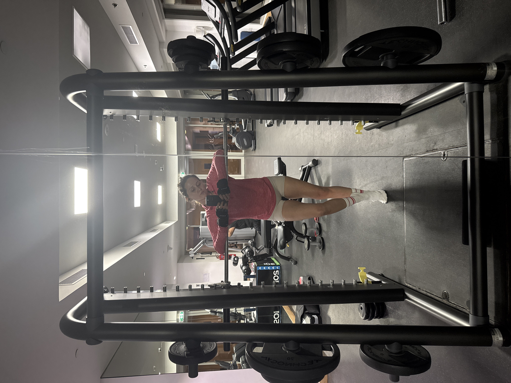 Woman observed exercising at Dubai gym facility