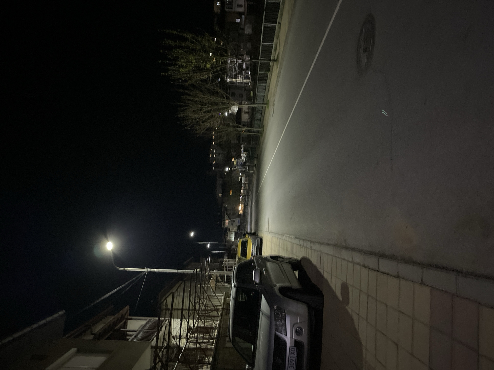 Evening street scene captured in Zlatograd, Bulgaria