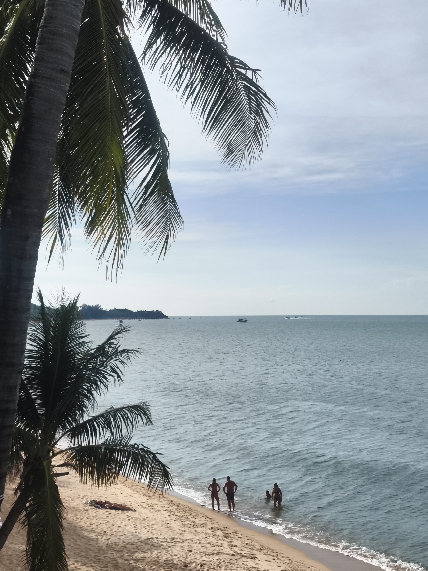 Morning beach town life documented in Baan Mae Nam, Thailand