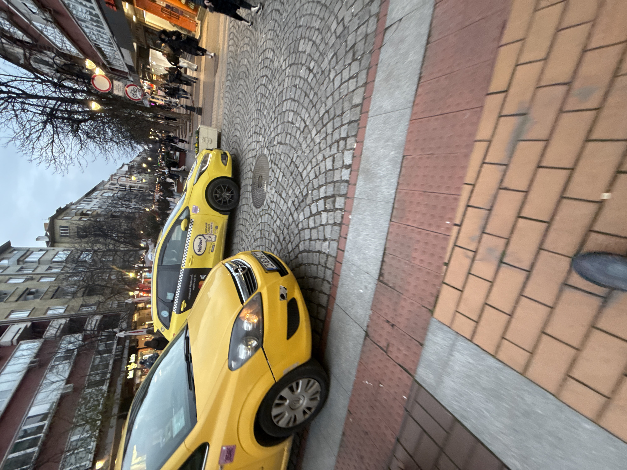 Daily life moments documented across Sofia during evening hours