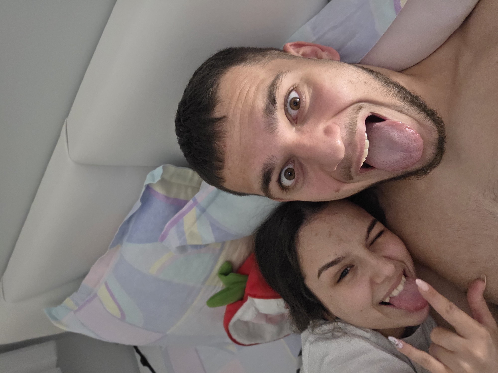 Intimate moments captured between couple in Stara Zagora bedroom