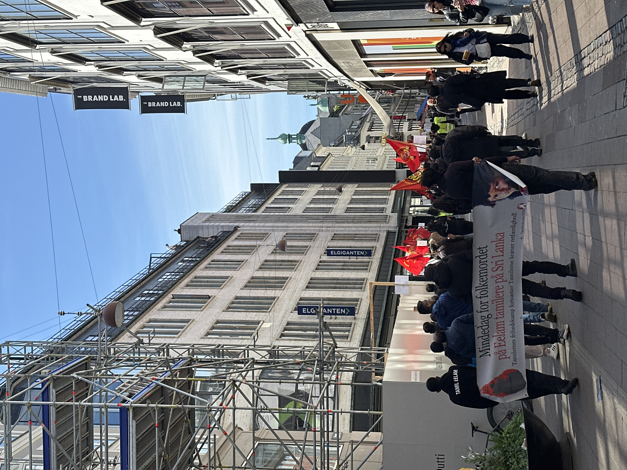 Tiger flag protesters march through Copenhagen streets demanding self-determination rights