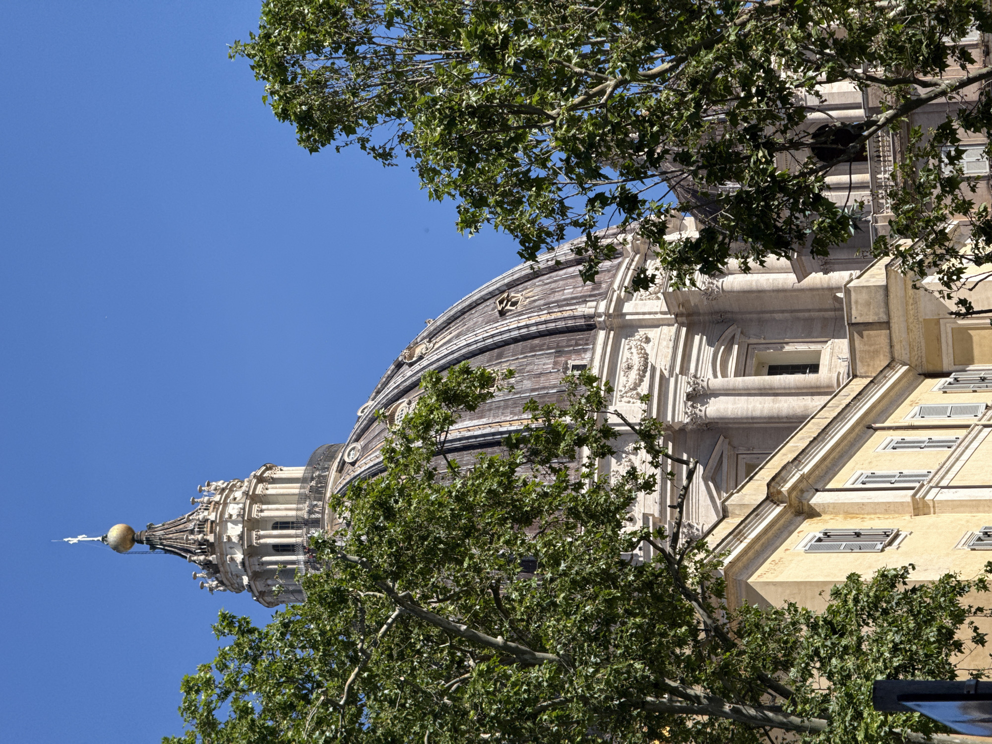 Morning scenes captured around Vatican City, Rome souvenir stands