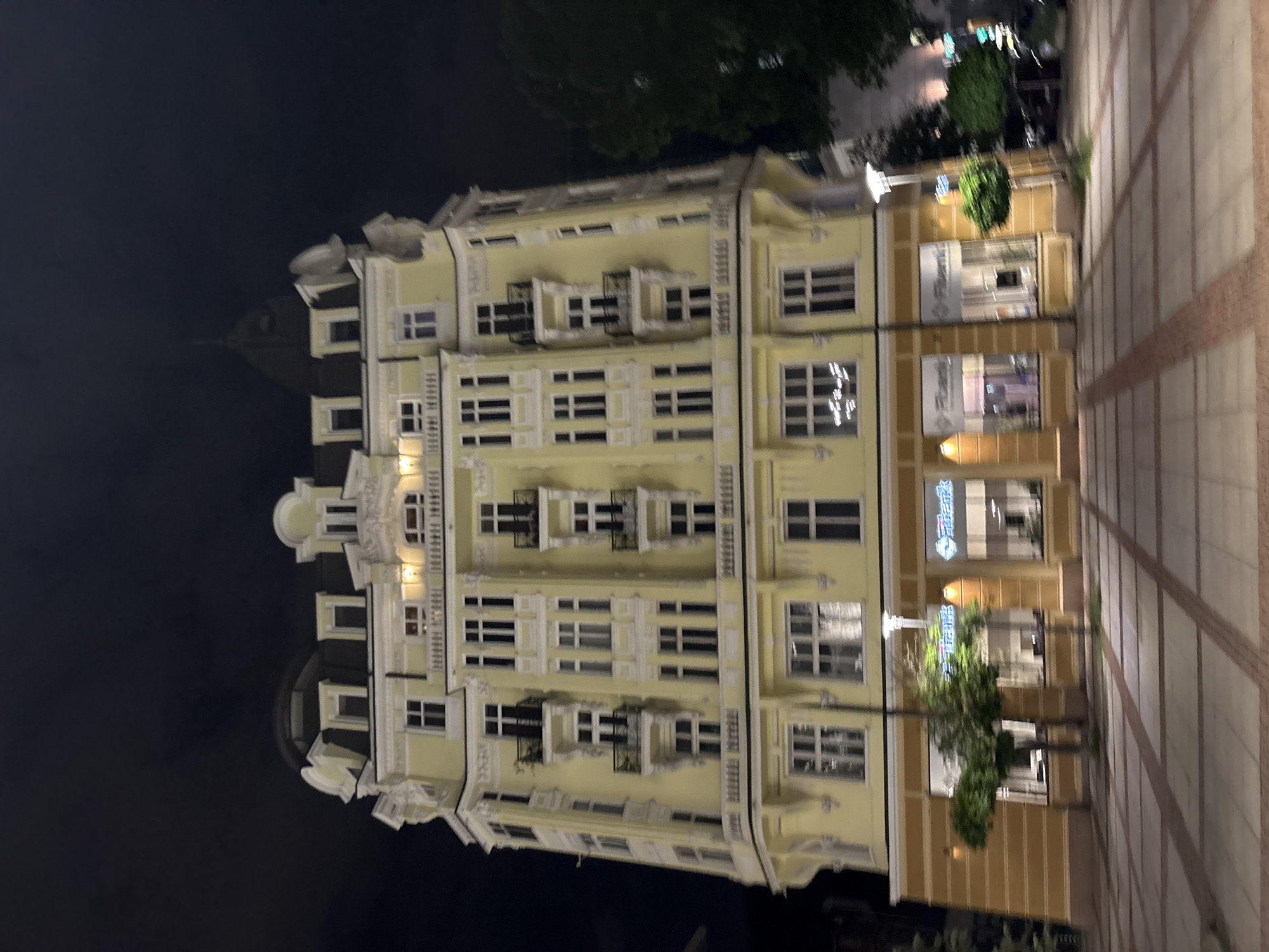 Evening documentation captures Sofia nightlife and street scenes