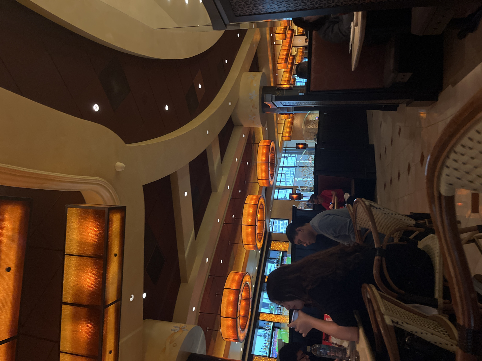 Late night dining experience documented at Puebla Cheesecake Factory
