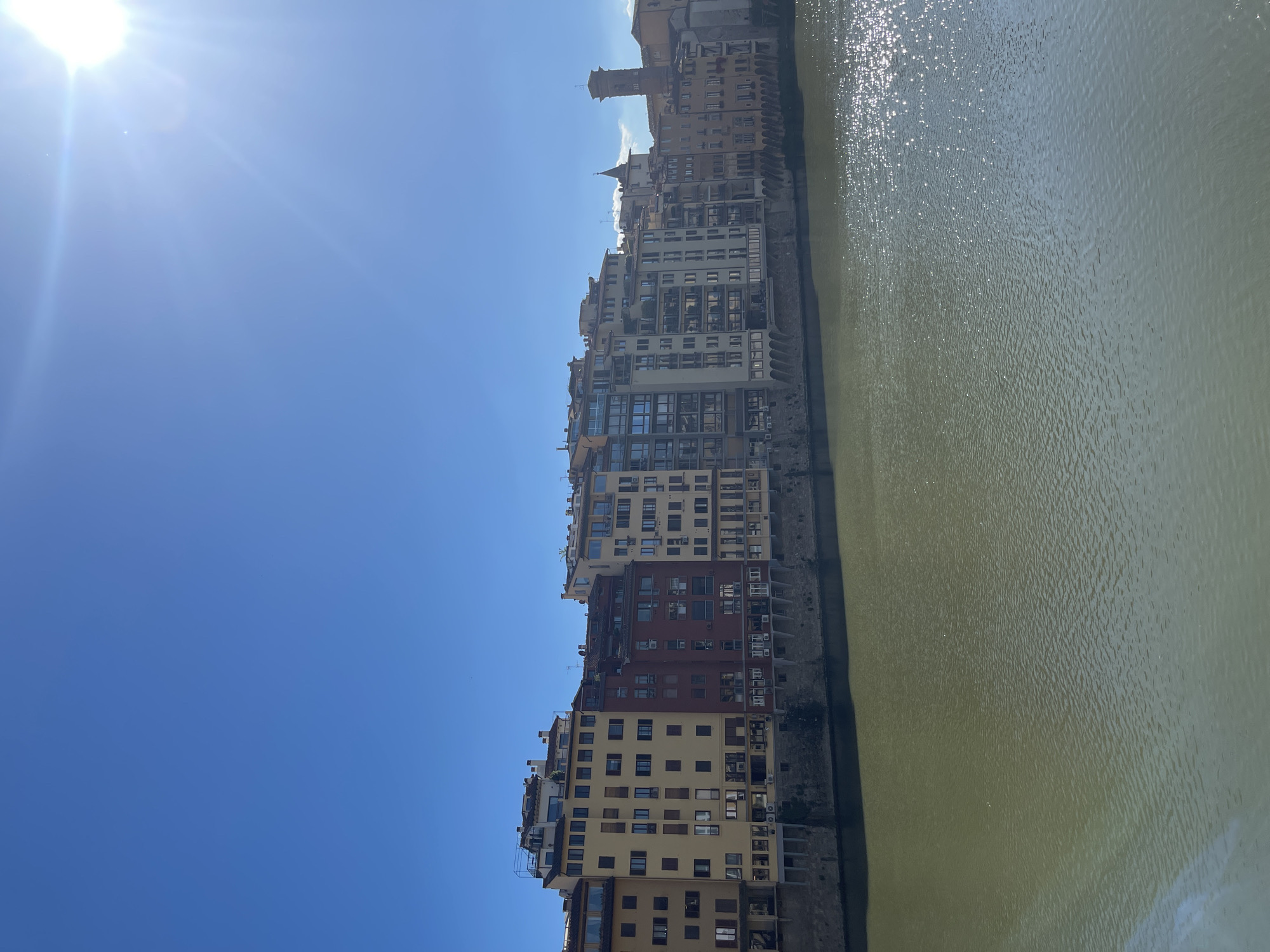 Tourist documents afternoon stroll through central Florence landmarks