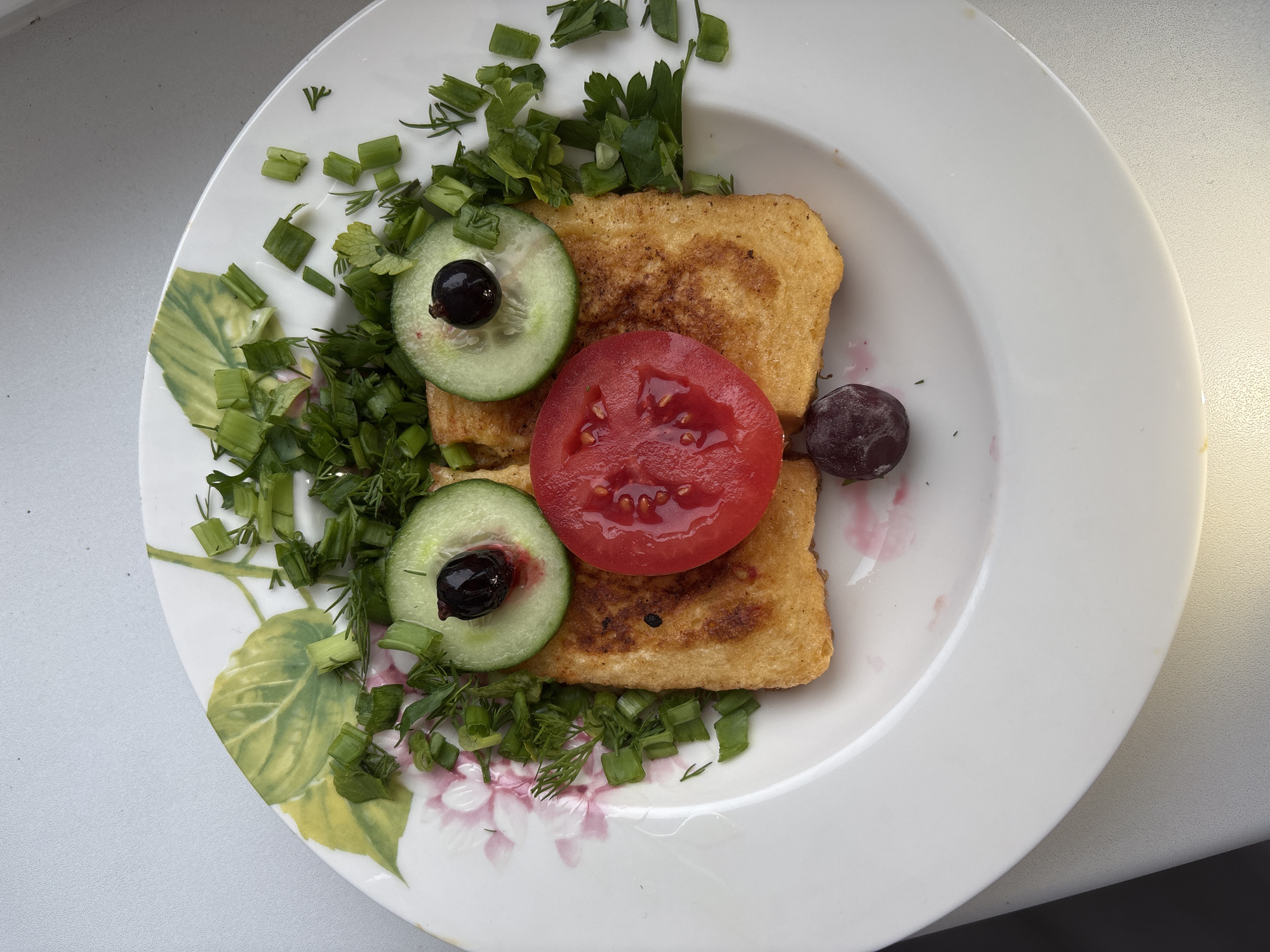 Japanese-style breakfast plated in Izhevsk, Russia
