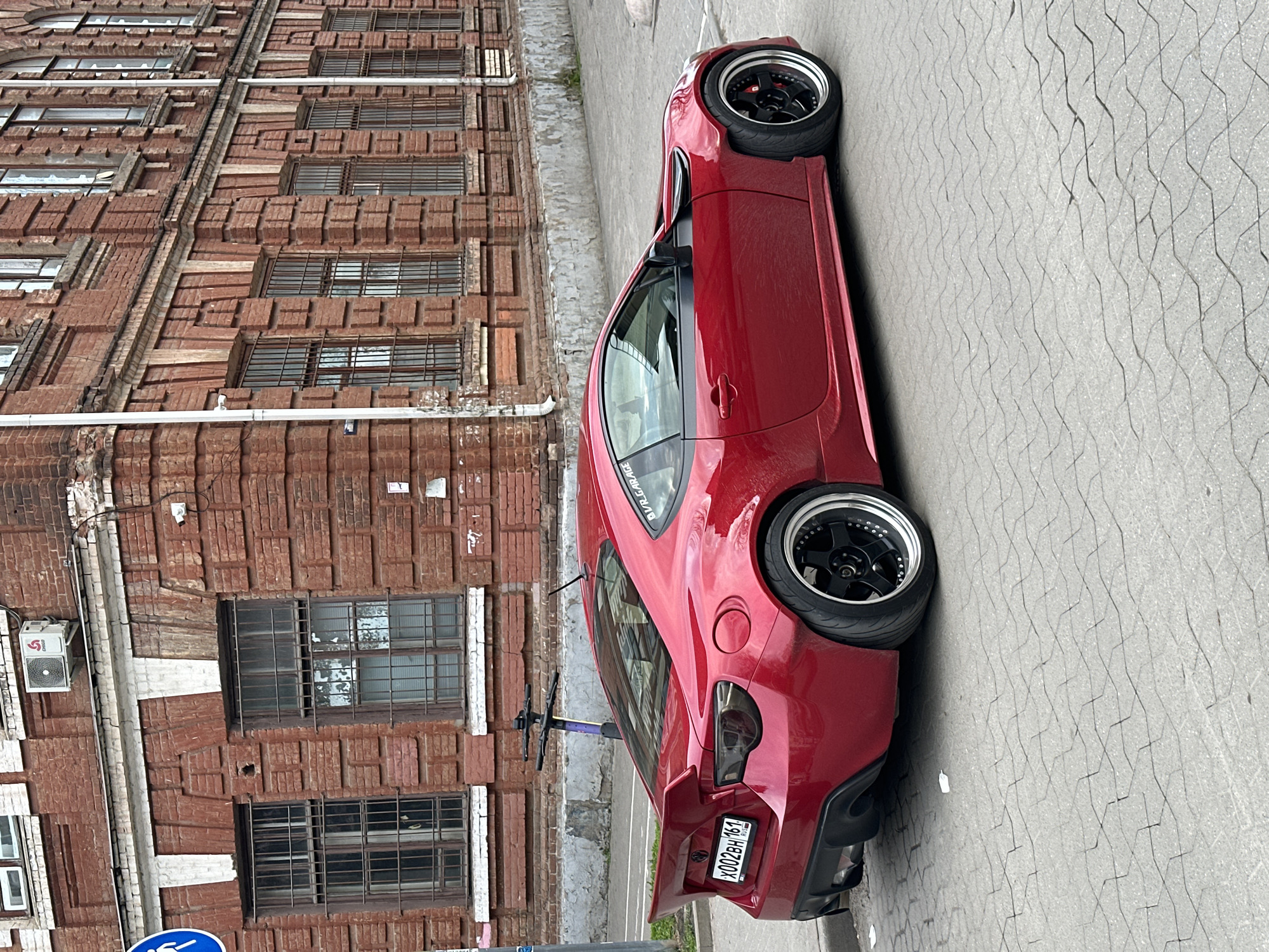 Red sports car spotted parked in Rostov-on-Don