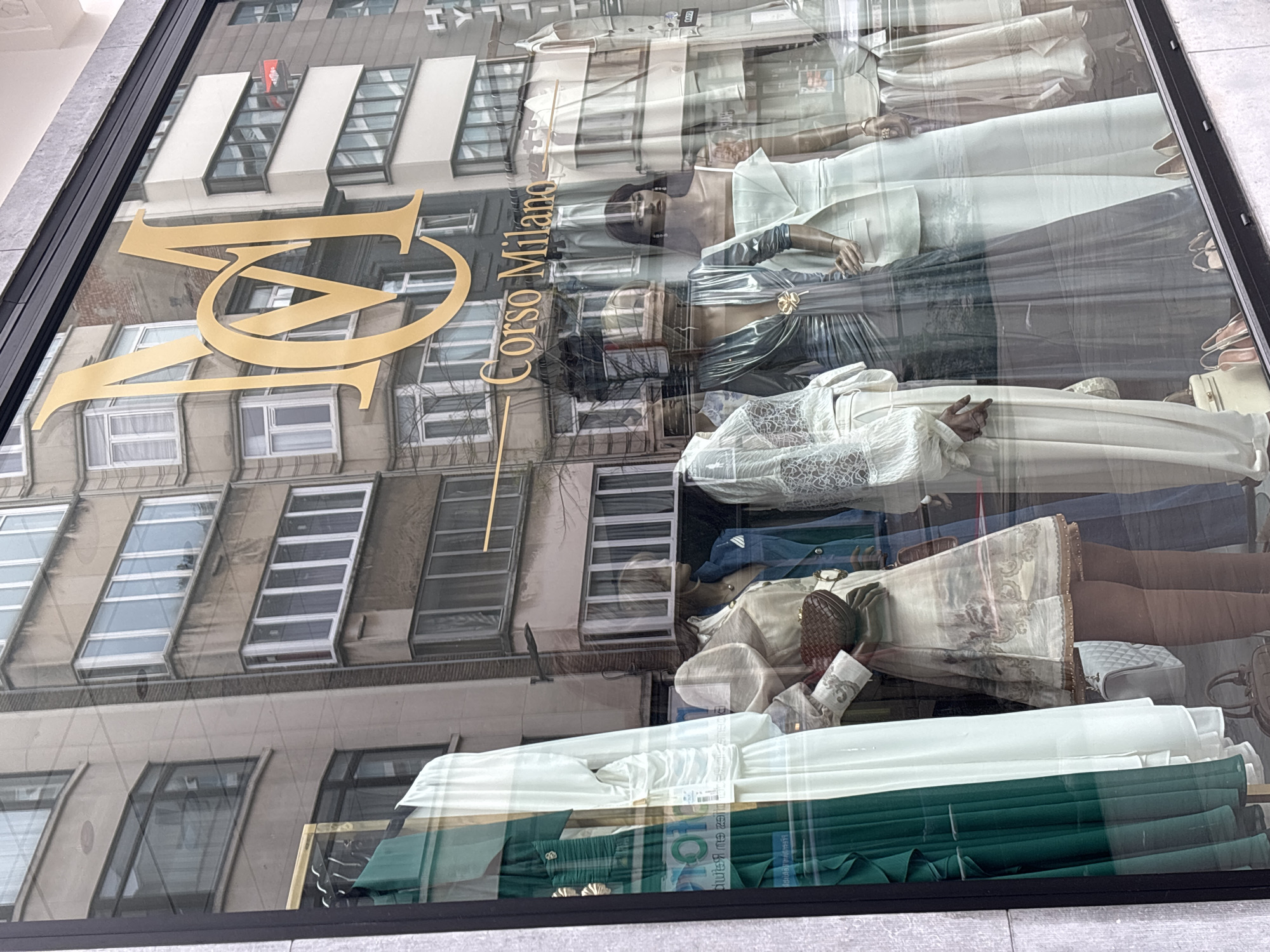 Morning commercial street scene documented in Antwerp, Belgium