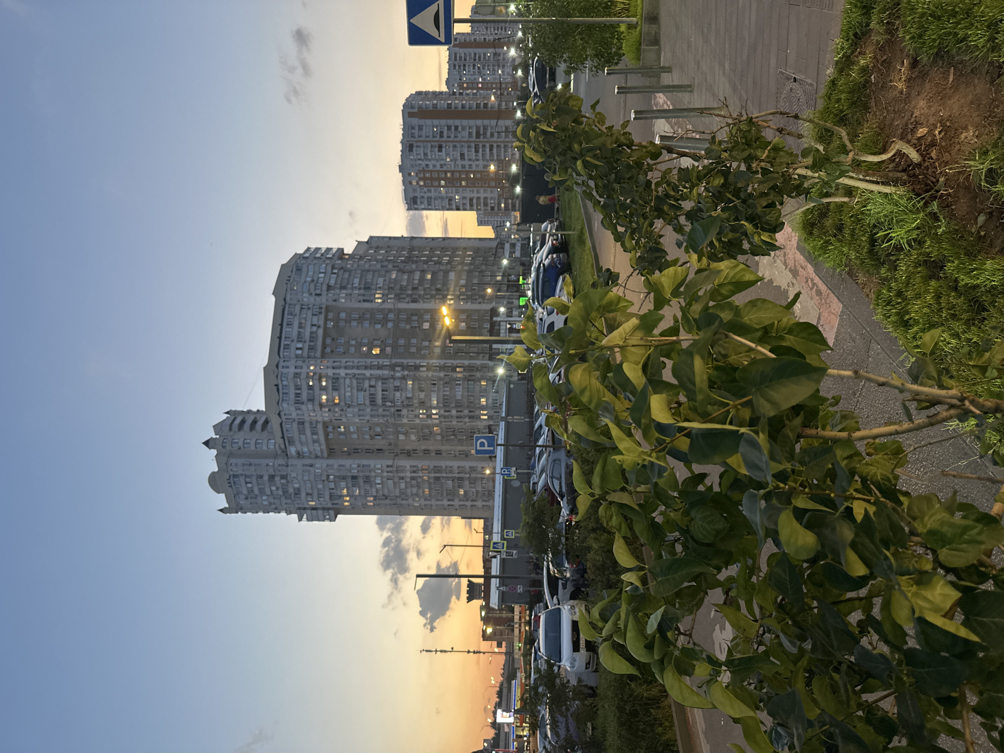Dusk walk through Moscow suburbs, ending with drinks near Kotelniki cathedral
