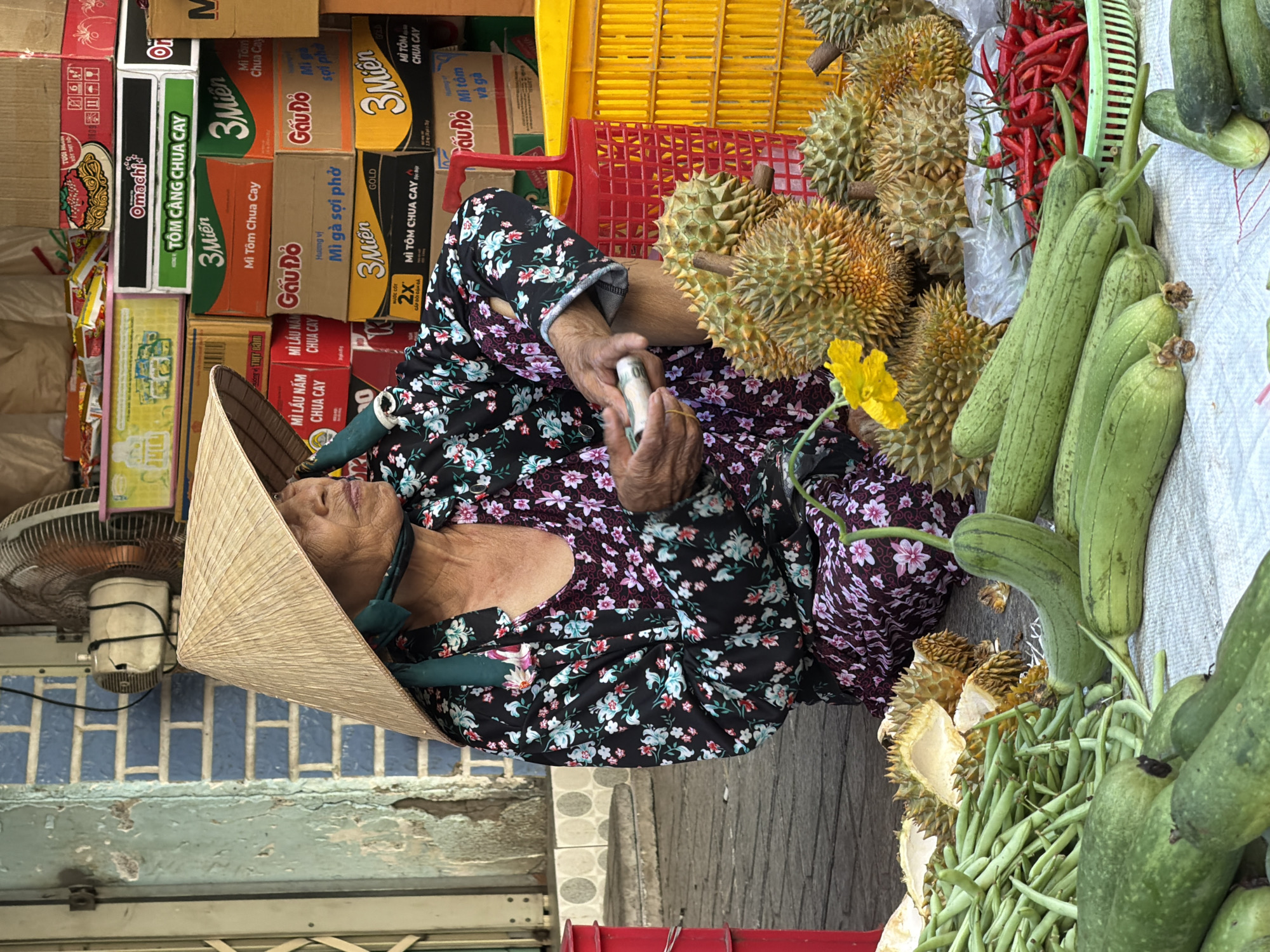 Morning market life on the streets of Nha Trang