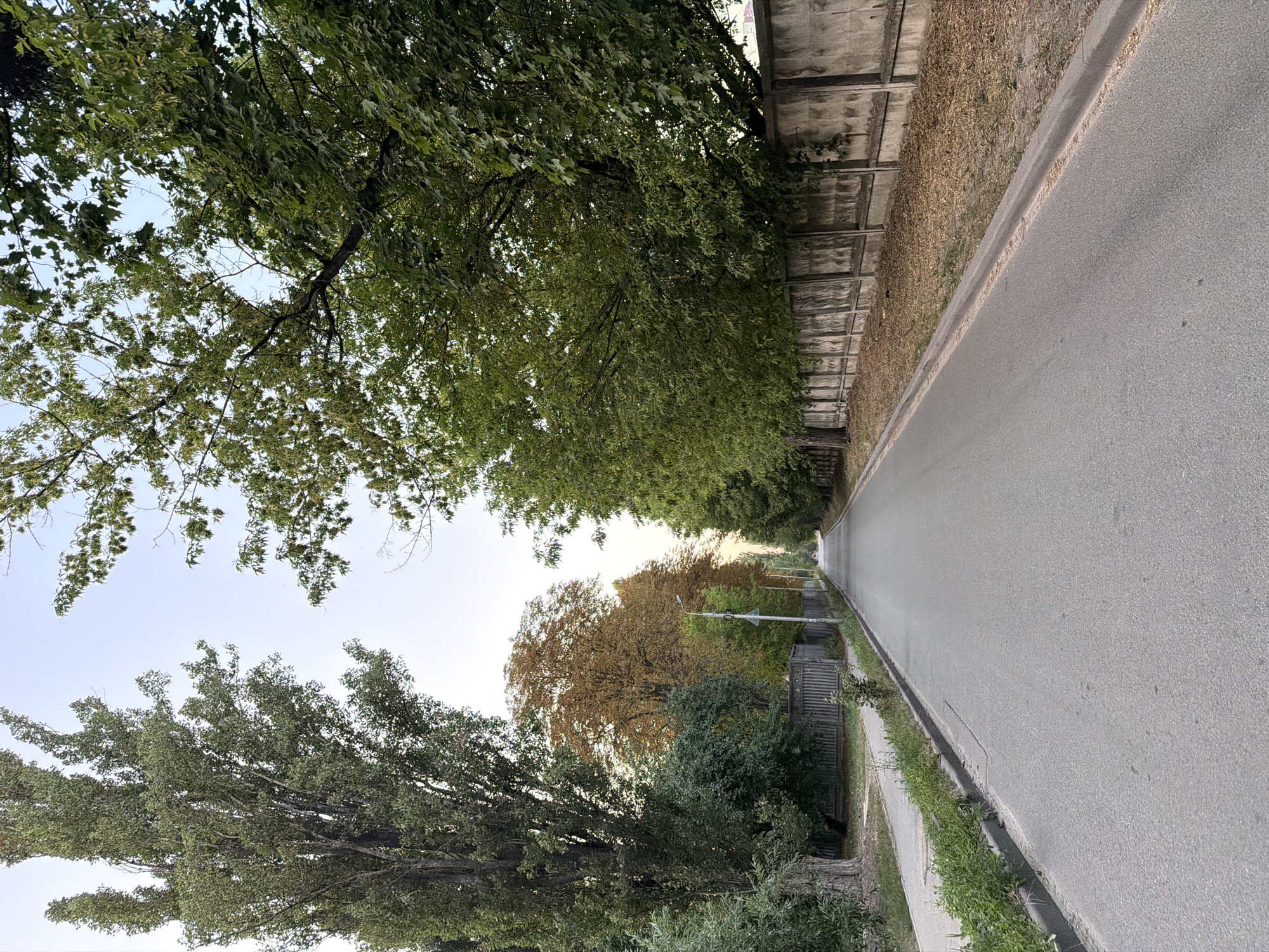 Evening stroll through Kyiv's residential outskirts at dusk