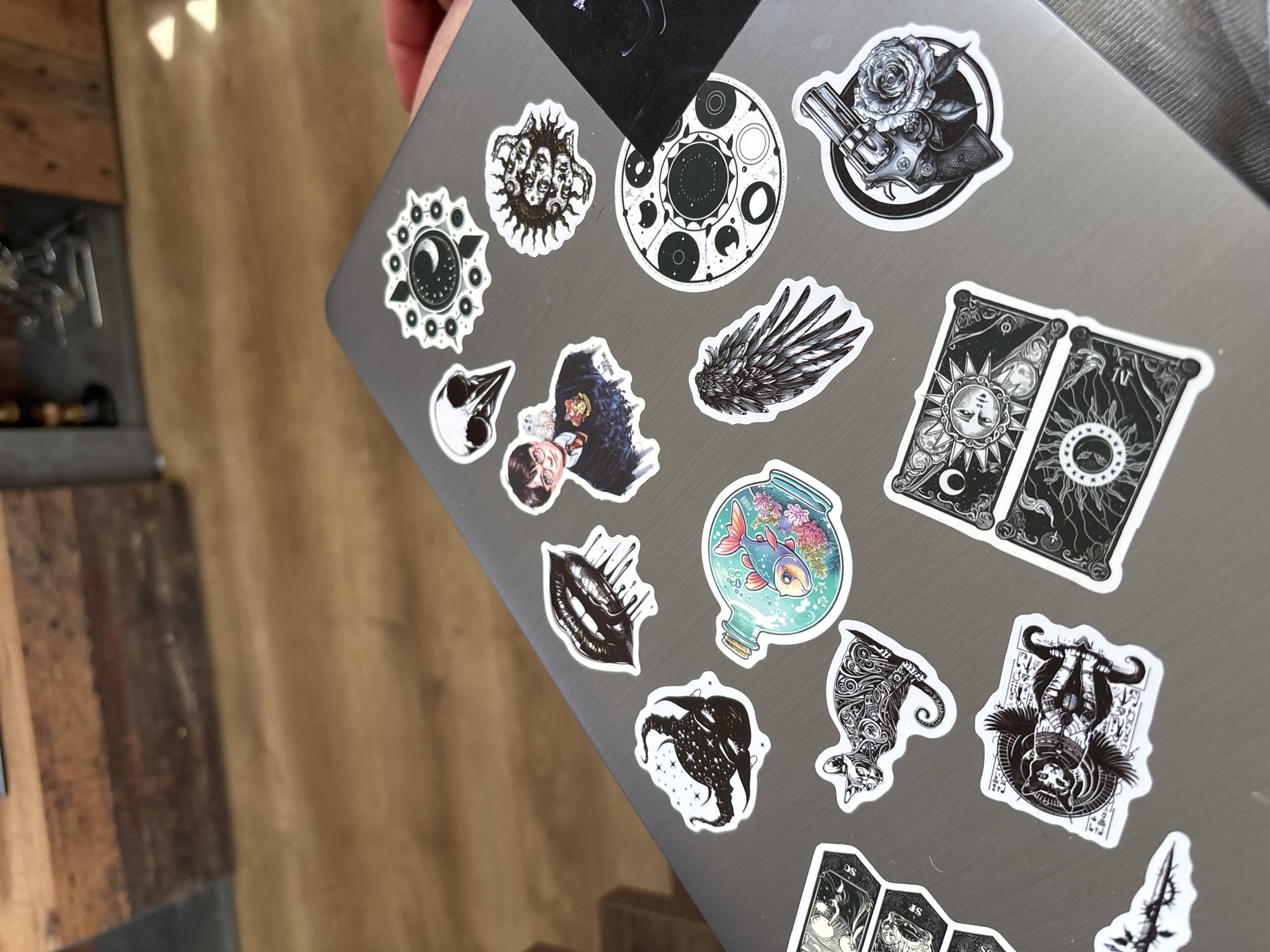 Sticker-covered laptop spotted in Kuklen, Bulgaria