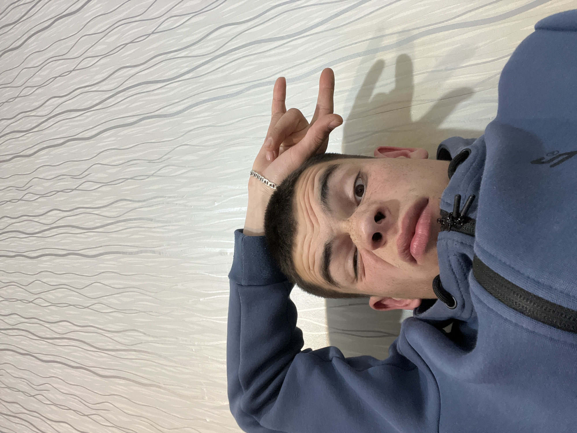 Young man takes selfie in Sopot, Bulgaria