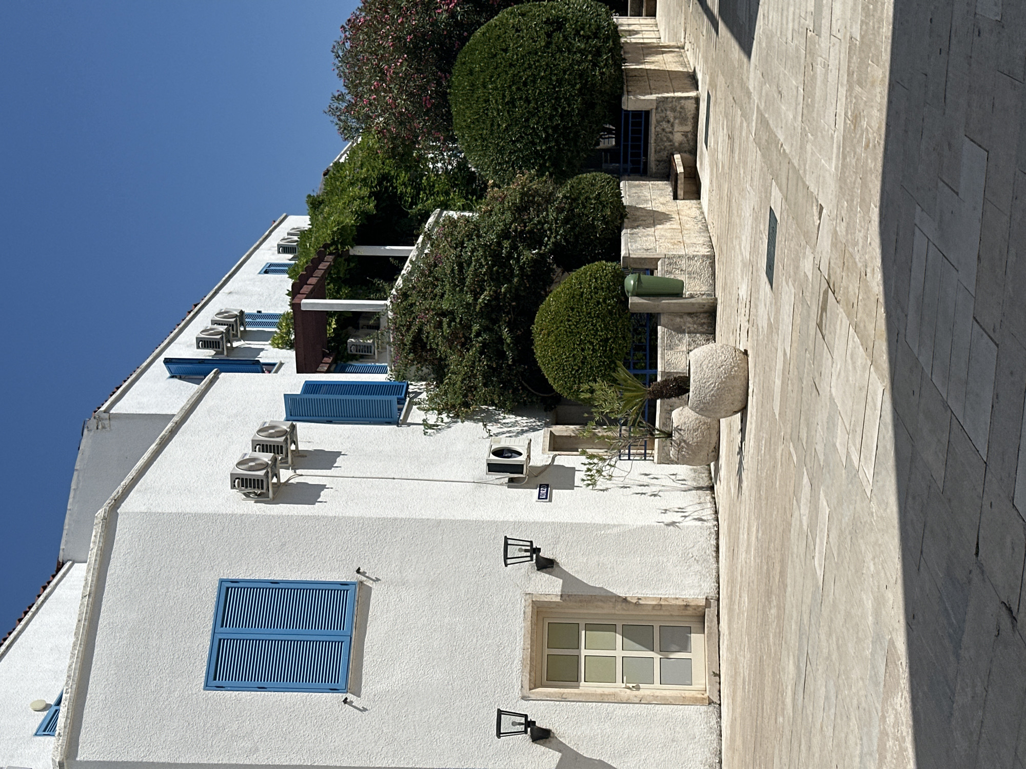 Lazy Sunday afternoon around a sunny Budva complex