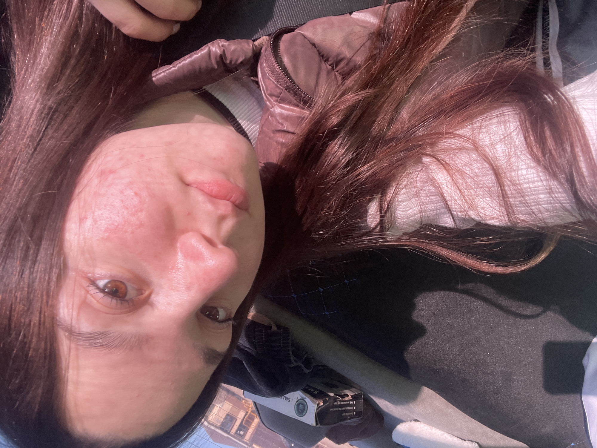 Woman documents flooded road journey with dog in Russia