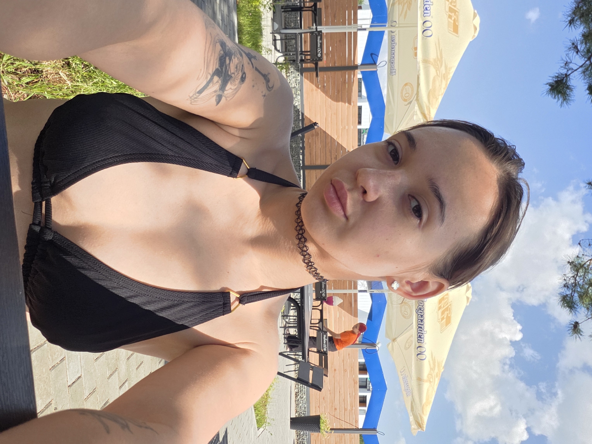 Sunny summer day at an outdoor spot in Votkinsk, Russia