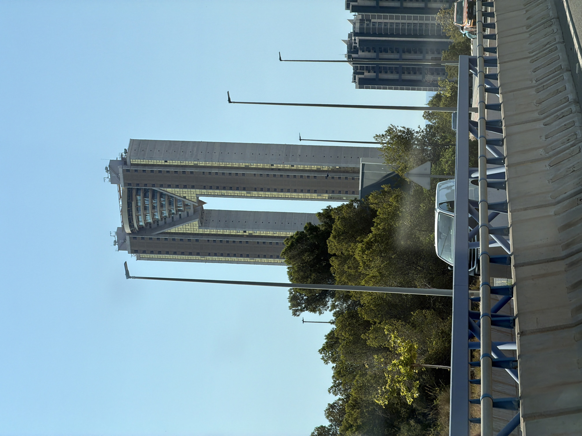 Benidorm skyline and streets, InTempo towers in view