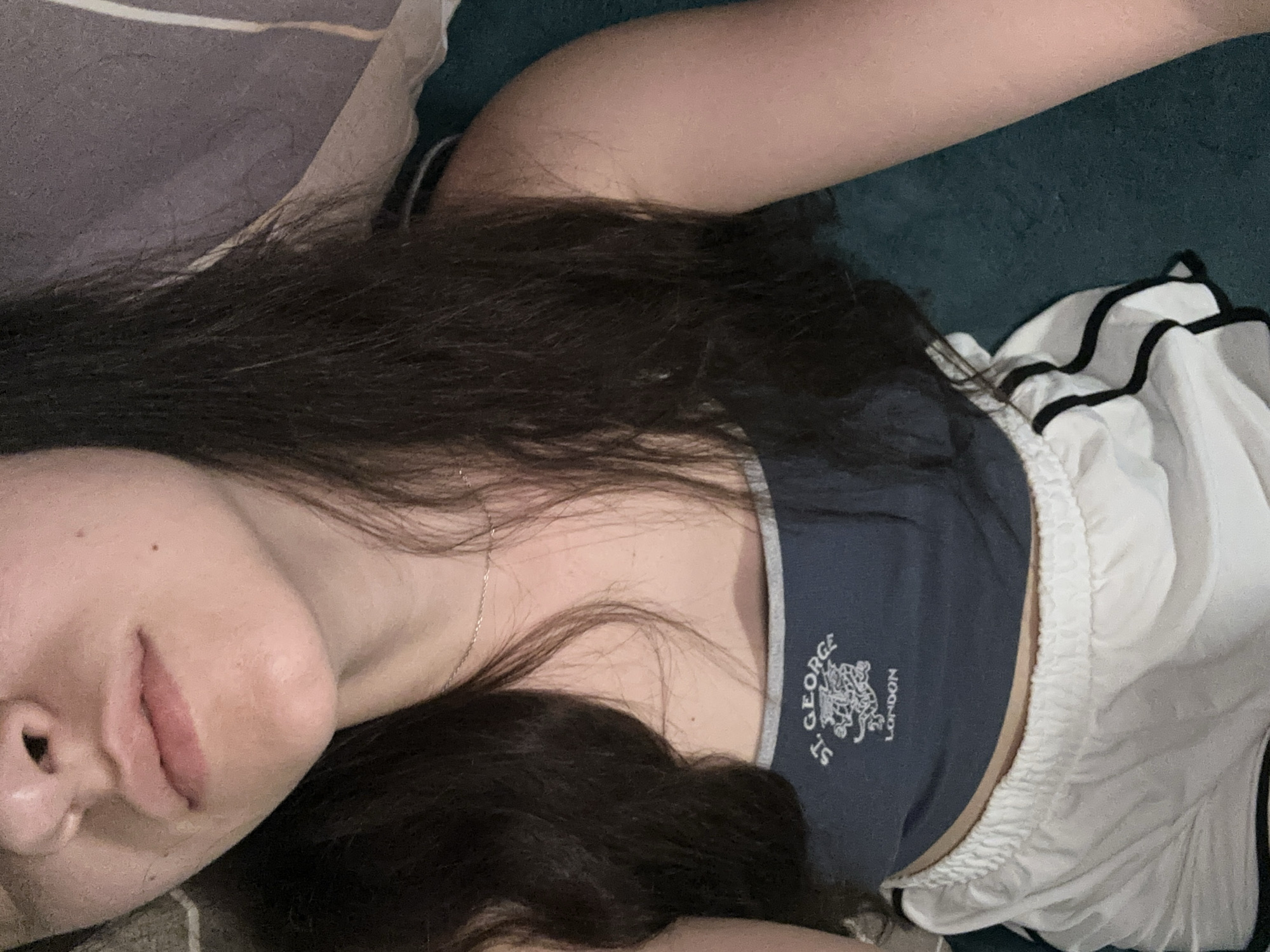 Casual bedroom selfie session in Postoyata, Ukraine