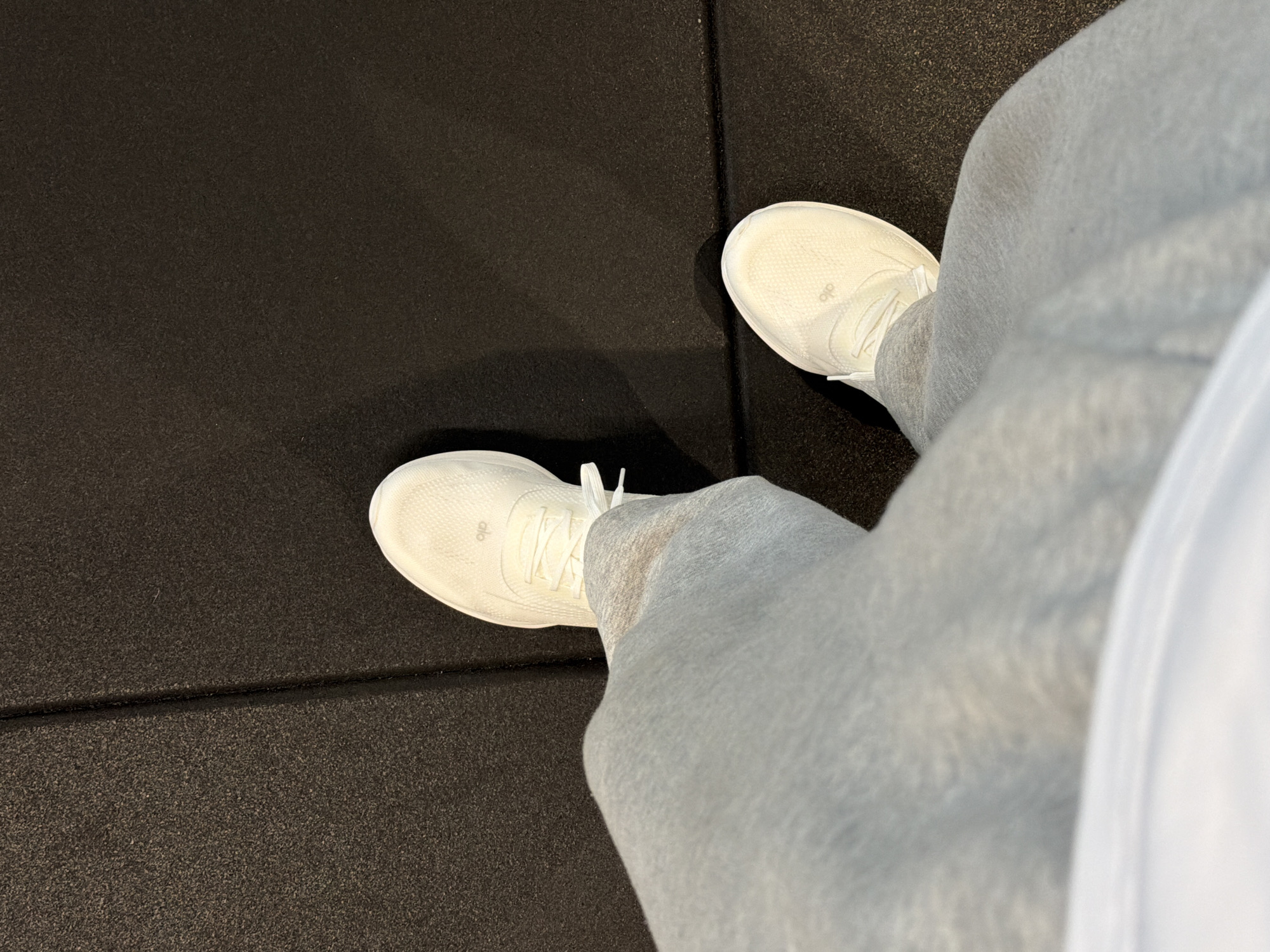 Individual documents gym workout session in Los Angeles