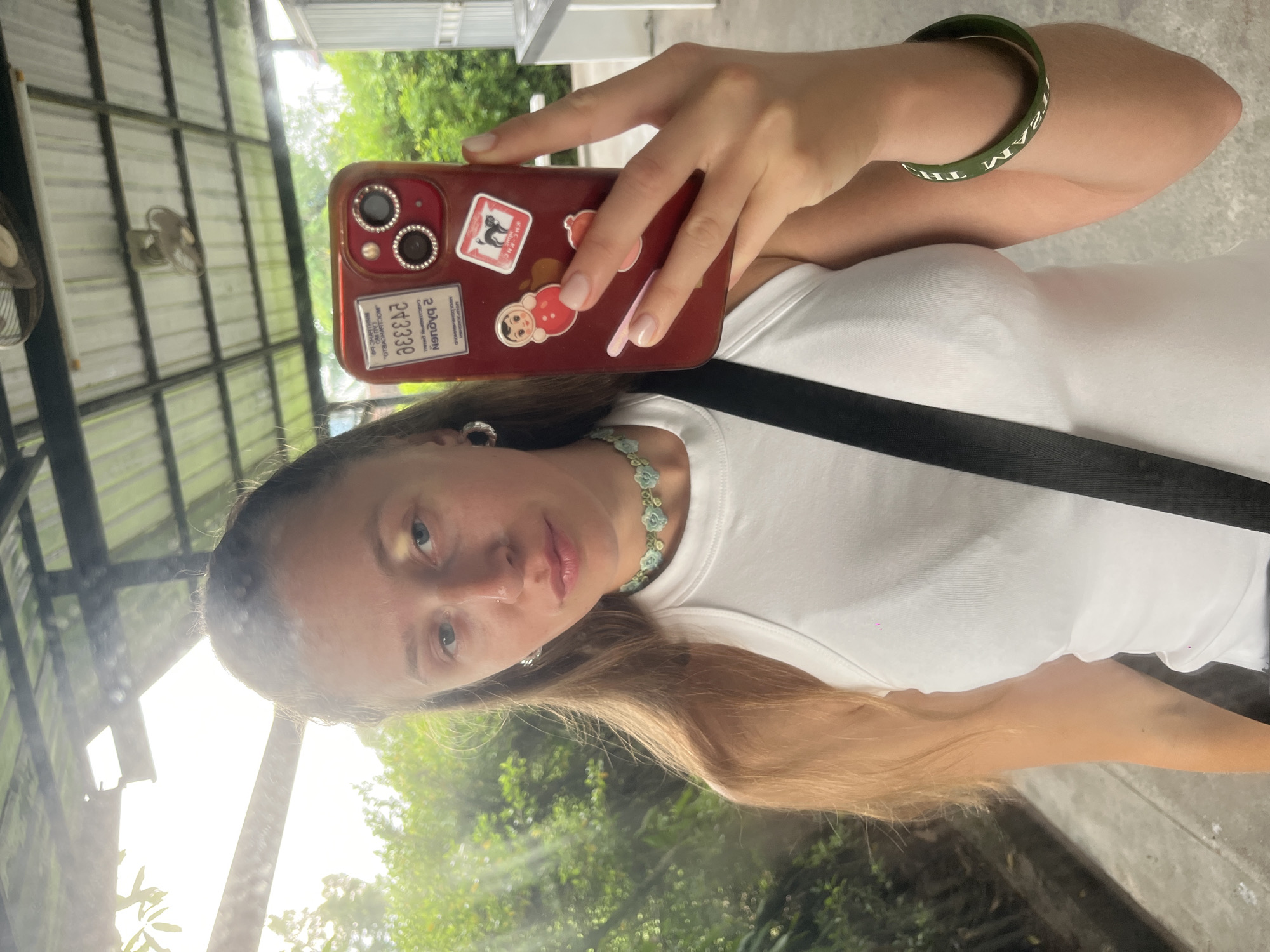 Outdoor mirror selfie in Ratsada, Thailand