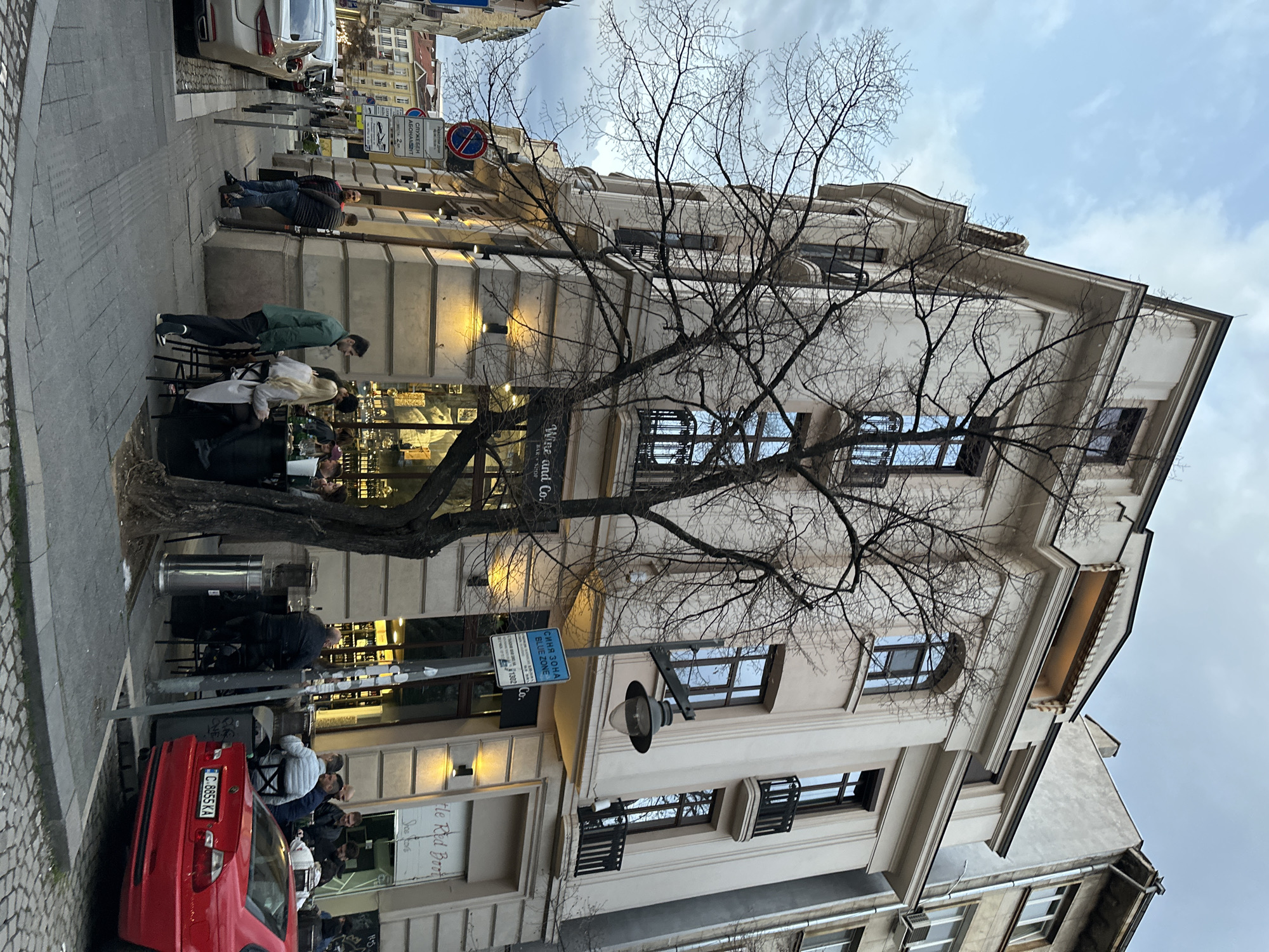 Tourist documents Sofia landmarks and street scenes in 12-minute walking tour
