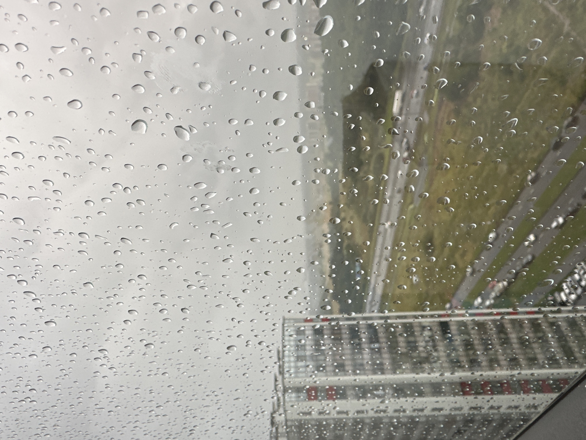 Rainy afternoon through a window, Russia