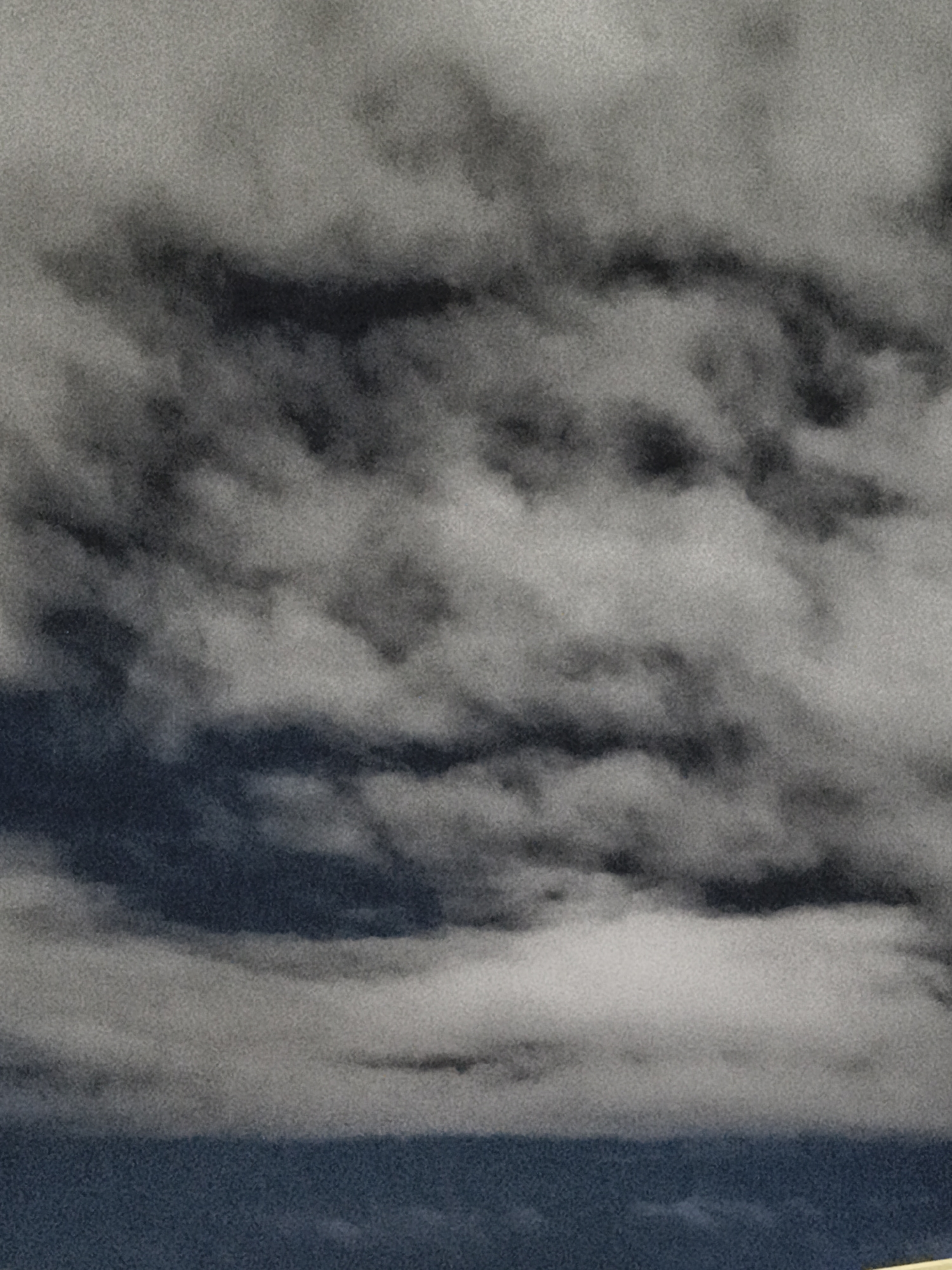 Cloudy moonlit night observed over Quito, Ecuador