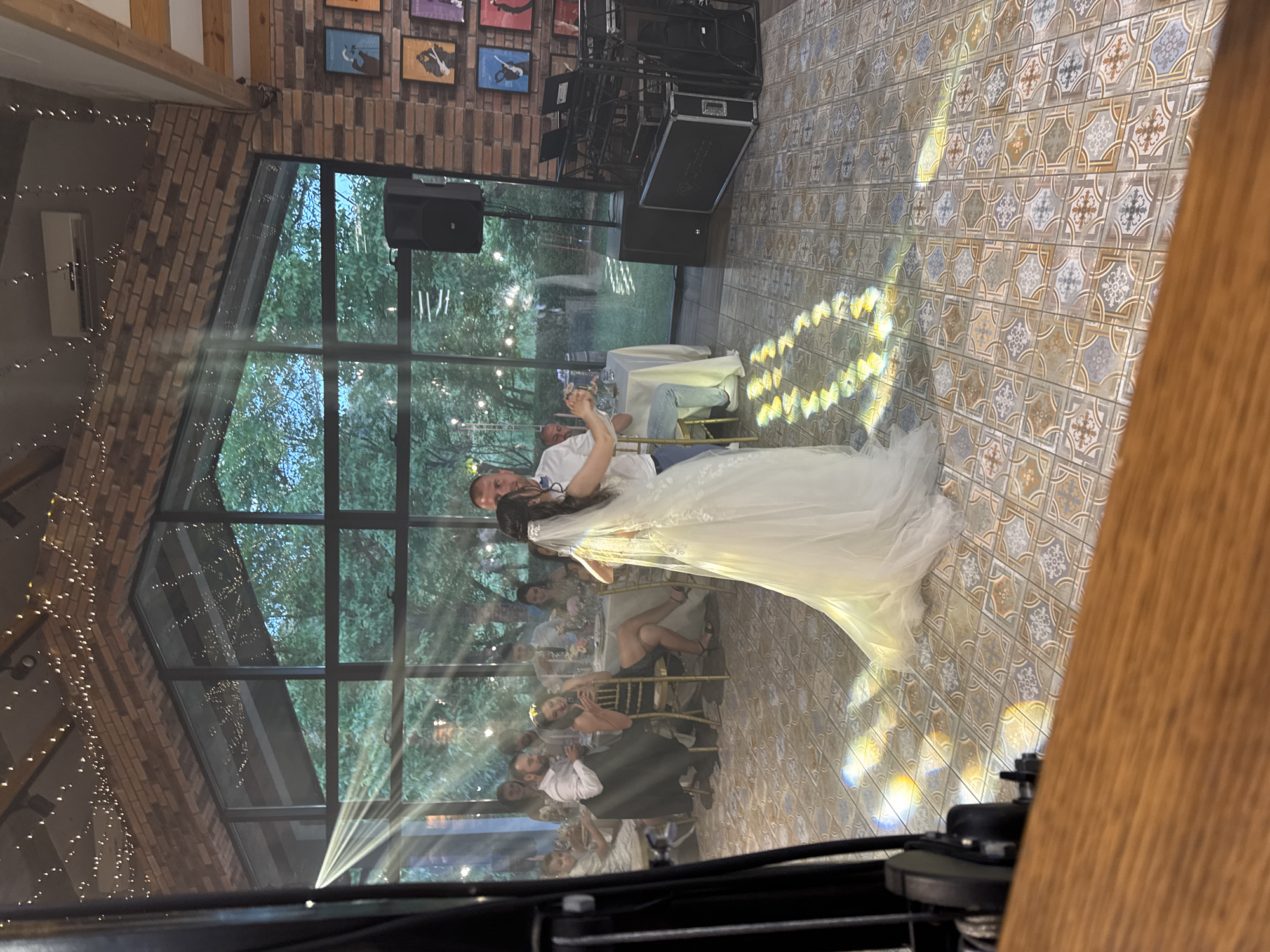 Wedding celebration observed in renovated industrial venue in Mogilovo