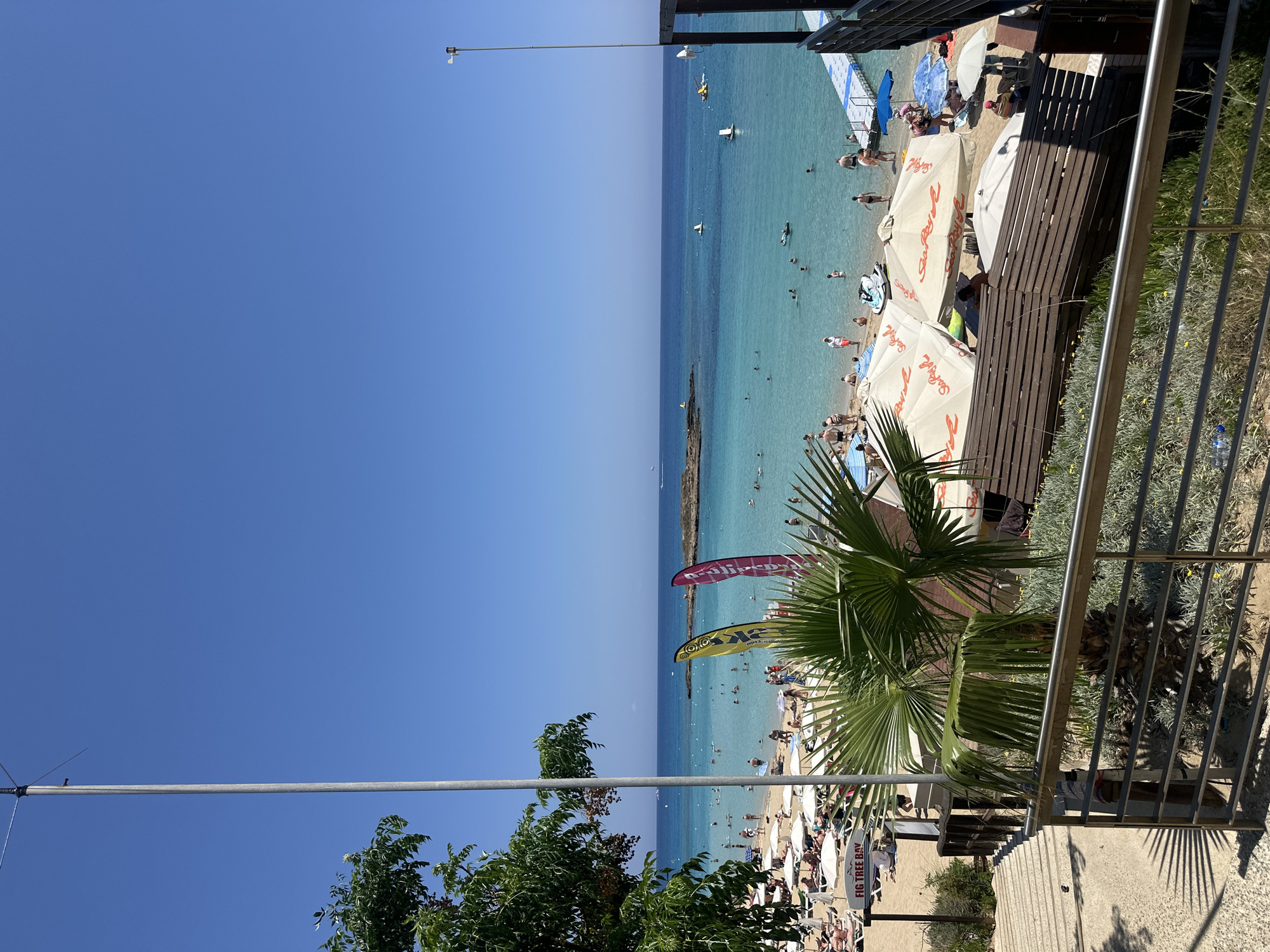 Busy summer morning at Fig Tree Bay, Protaras, Cyprus