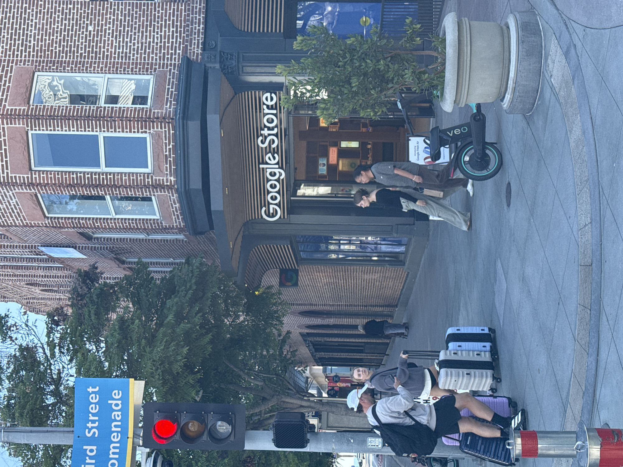 Street scene captured at Santa Monica Third Street Promenade
