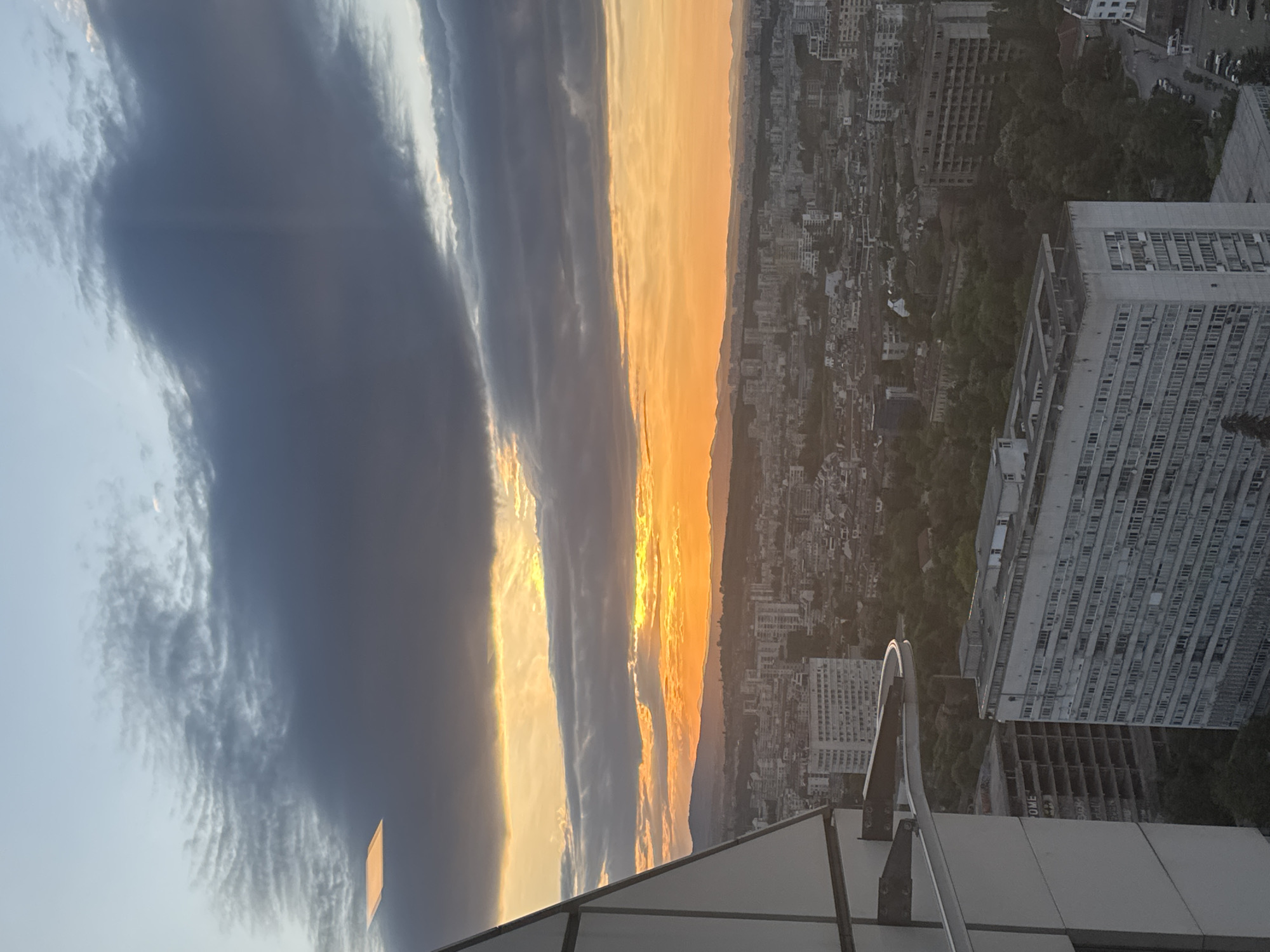 Sofia sunset and dinner documented by local observer