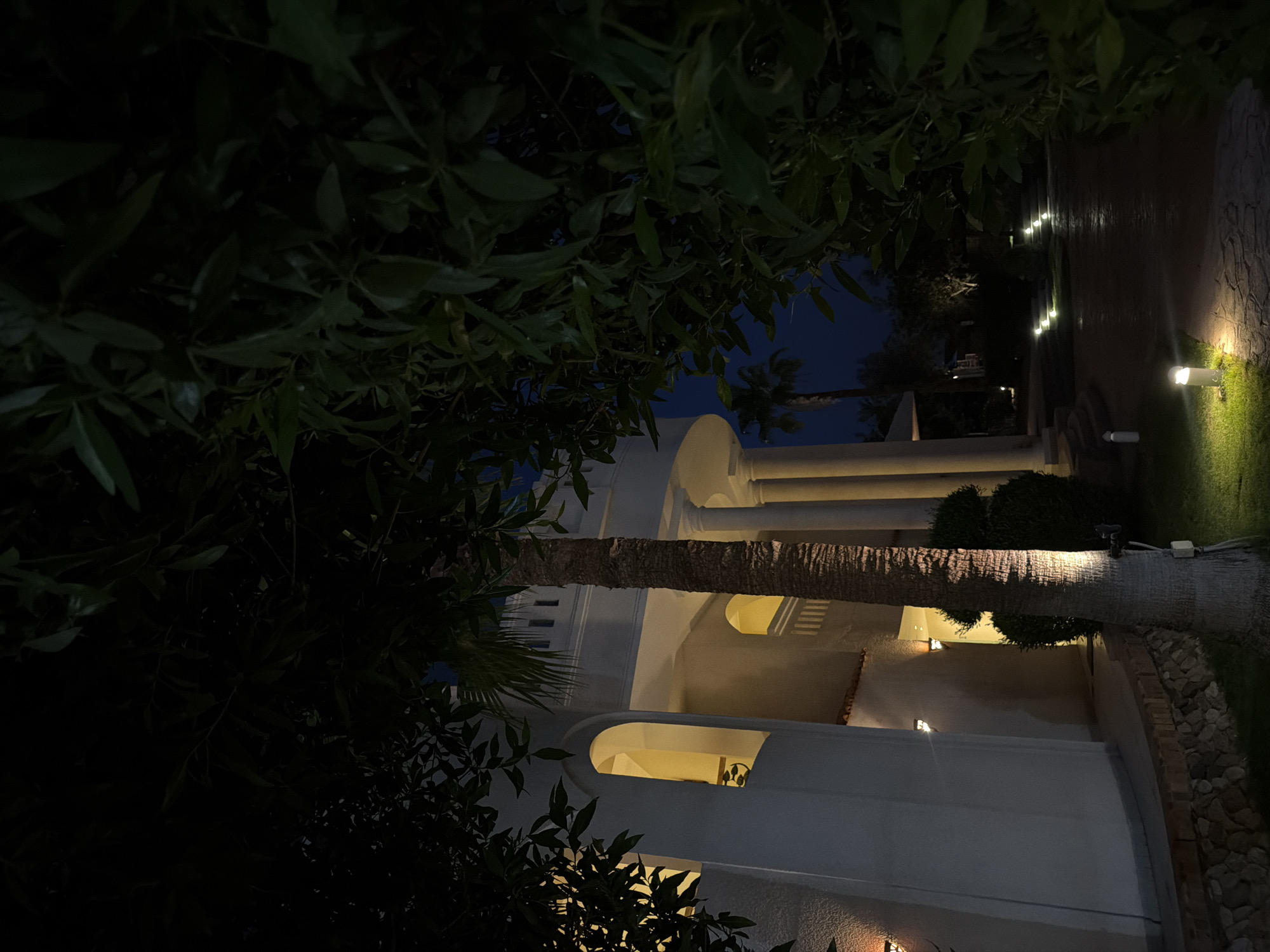 Night scenes around a Sharm El Sheikh resort property