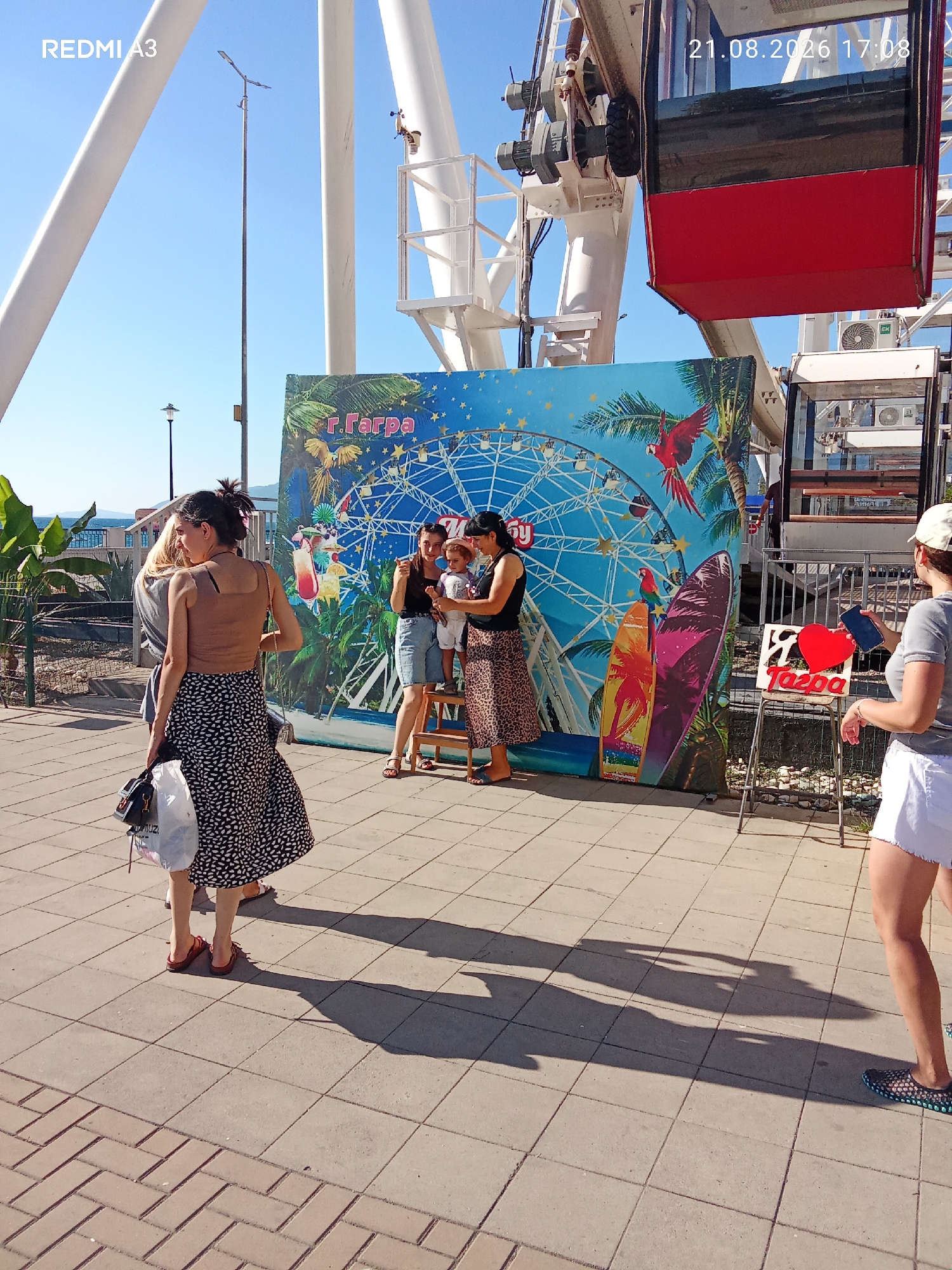 Beach day and Ferris wheel fun in Gagra, Abkhazia