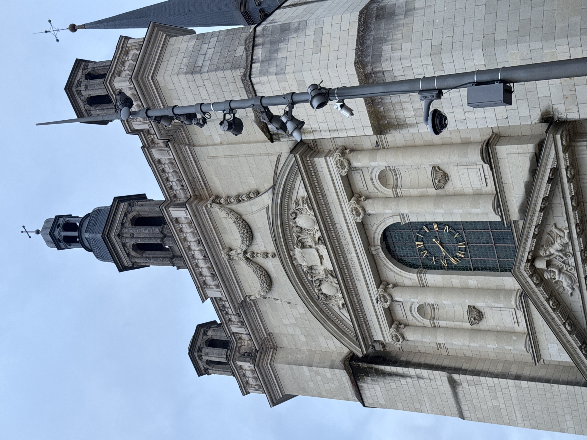 Church of Notre-Dame de Nantilly facade documented in Saumur