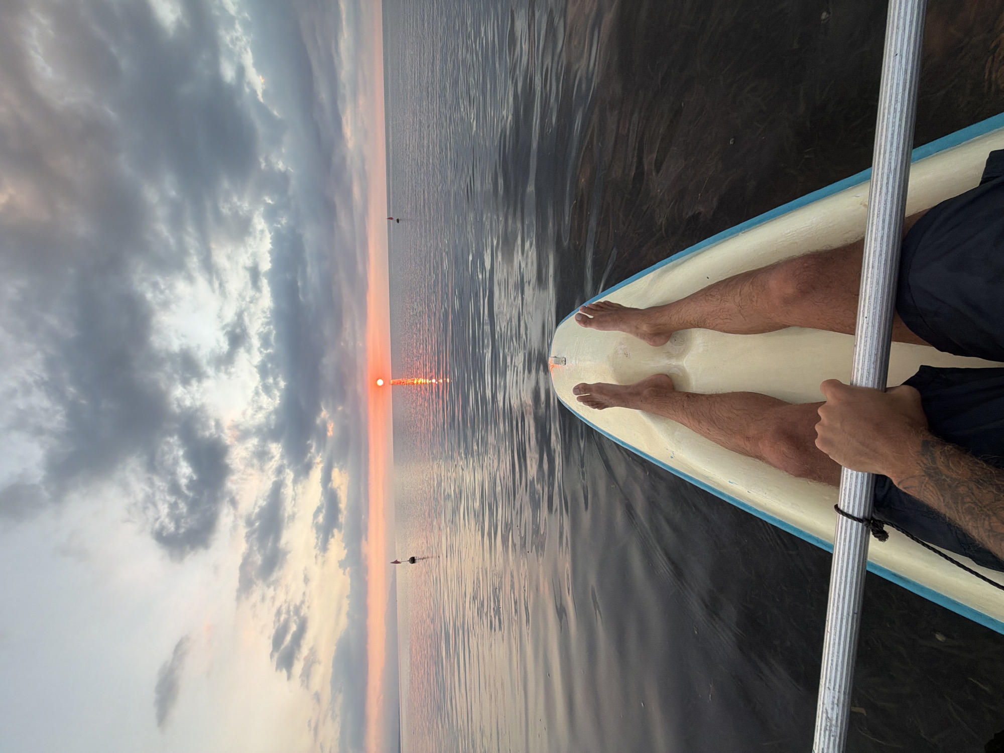 Paddleboarding and kayaking at sunrise off Buleleng coast