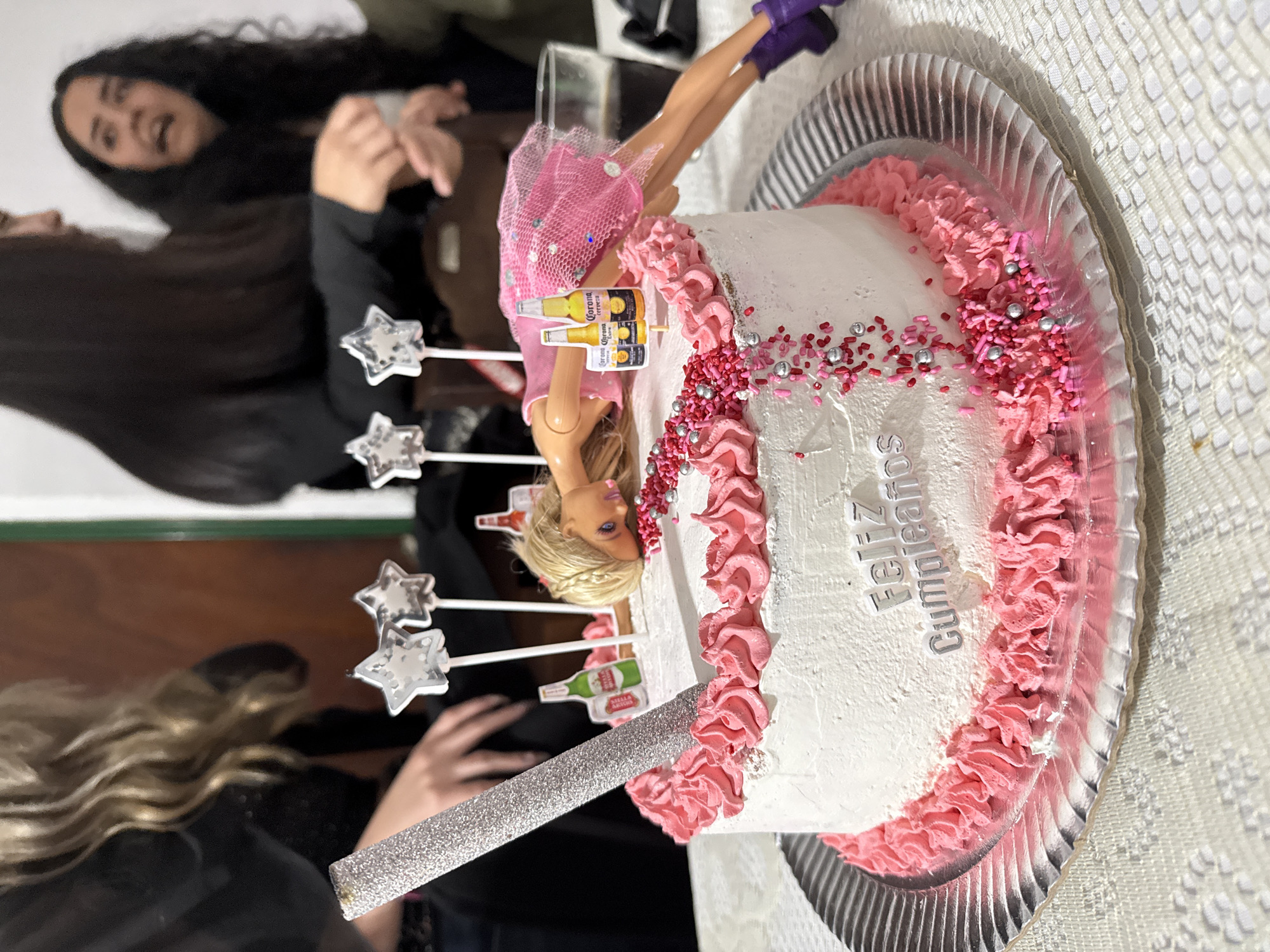 Birthday celebration with decorated cake observed in Santa Rosa, Argentina