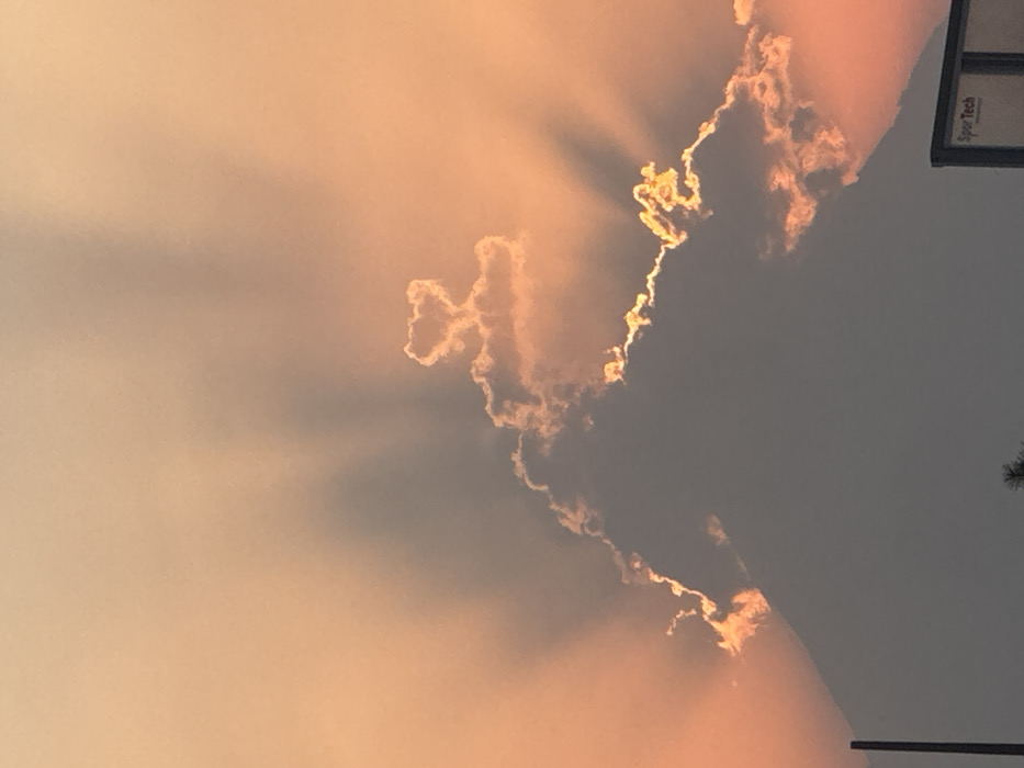 Dramatic sunrise captured across San Andrés Cholula, Mexico