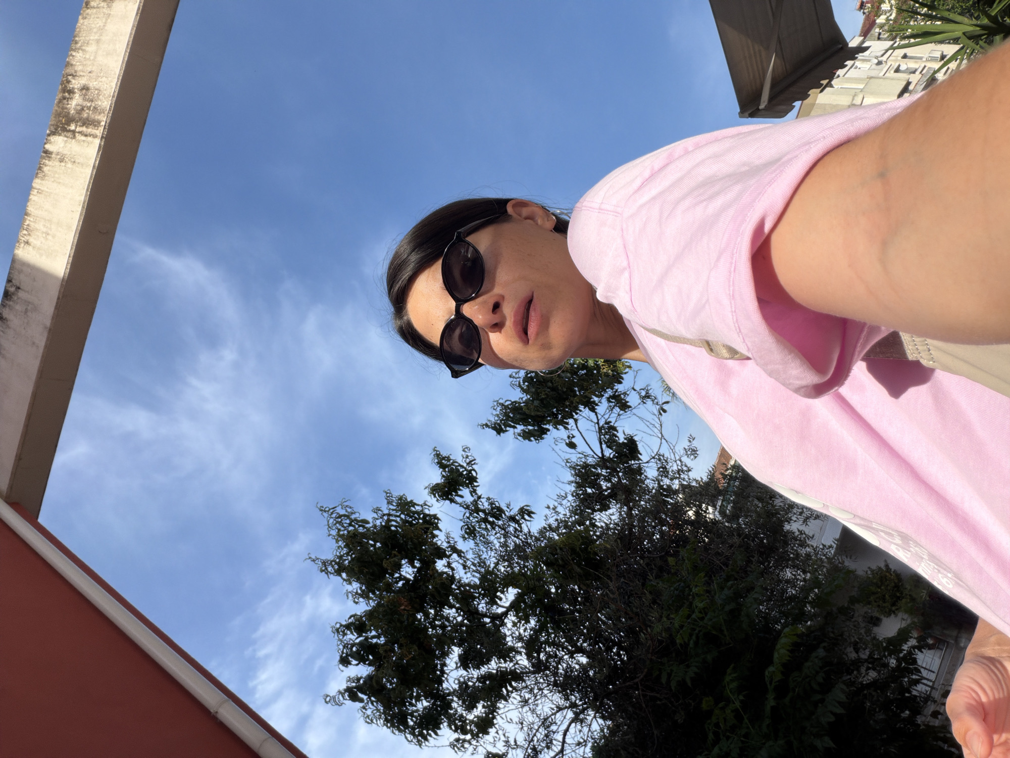 Tourist selfie session captured in Budva, Montenegro