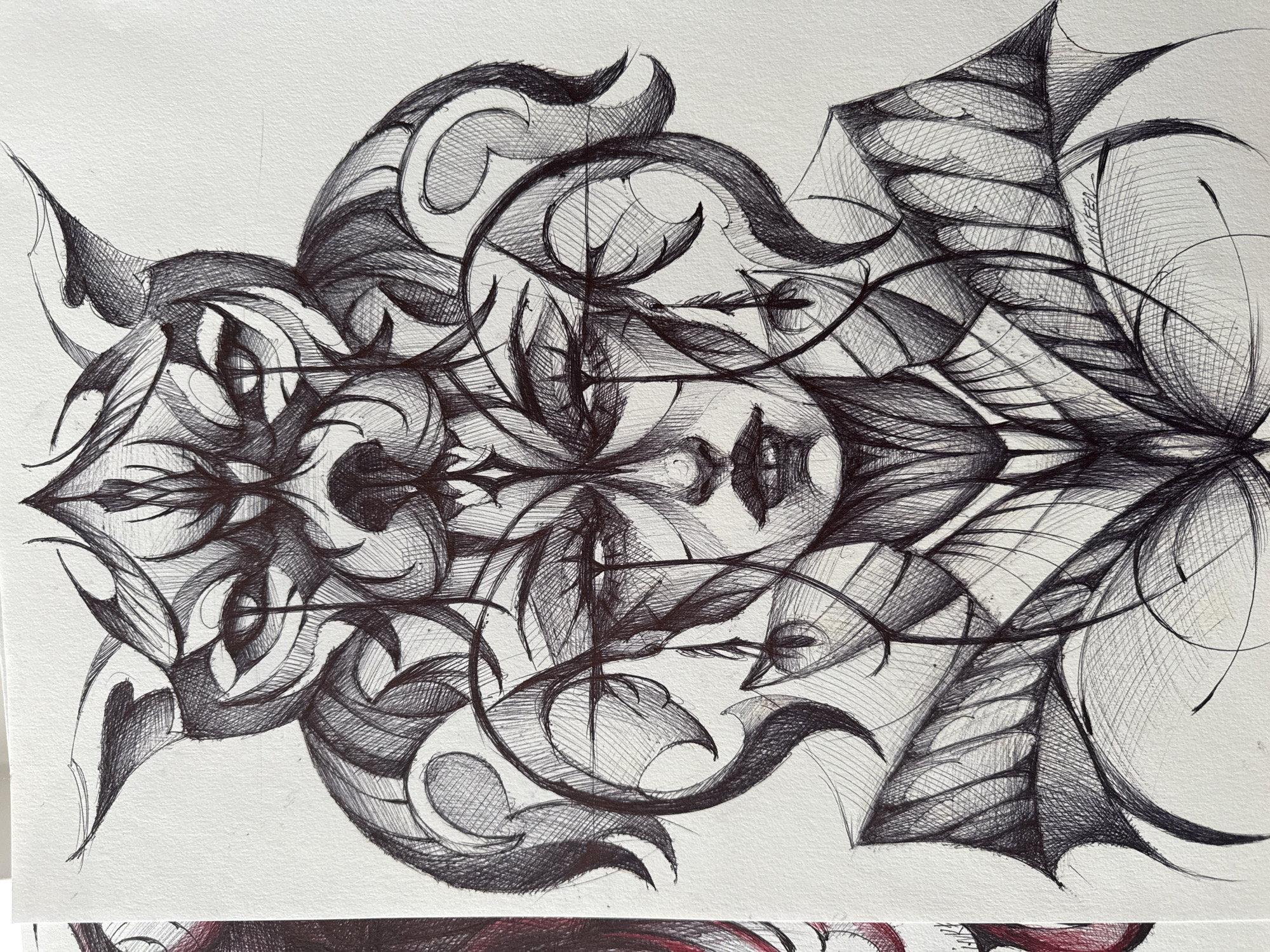 Artist creates abstract portrait series in Sofia morning session