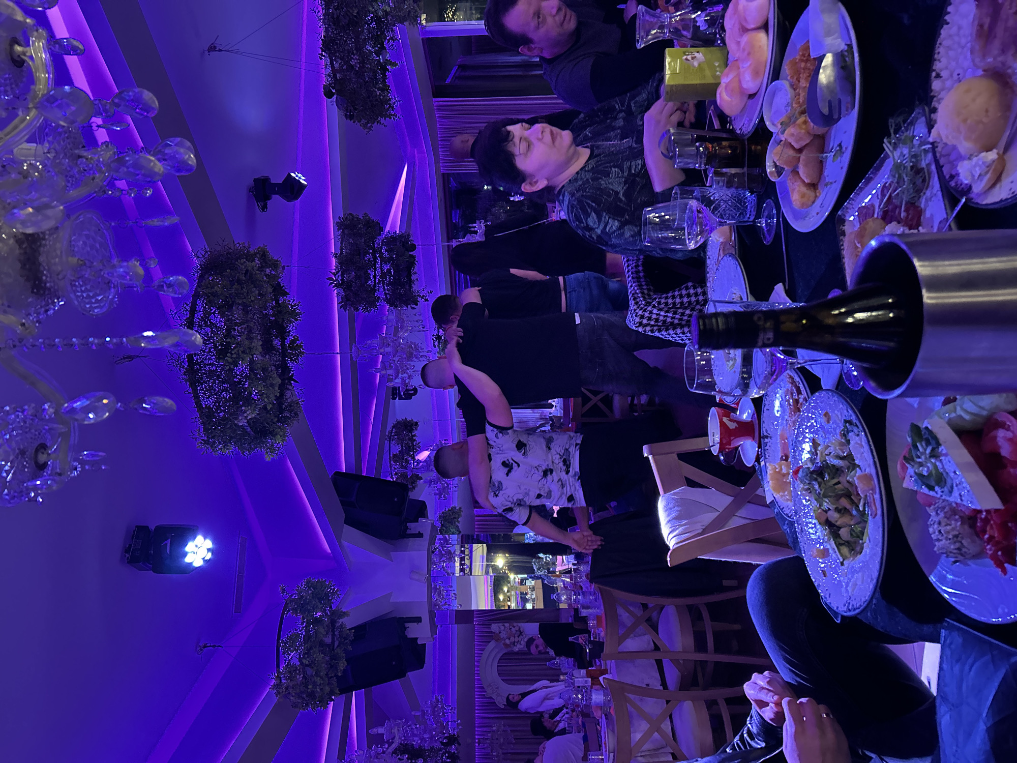 Evening diners gather at Blagoevgrad restaurant