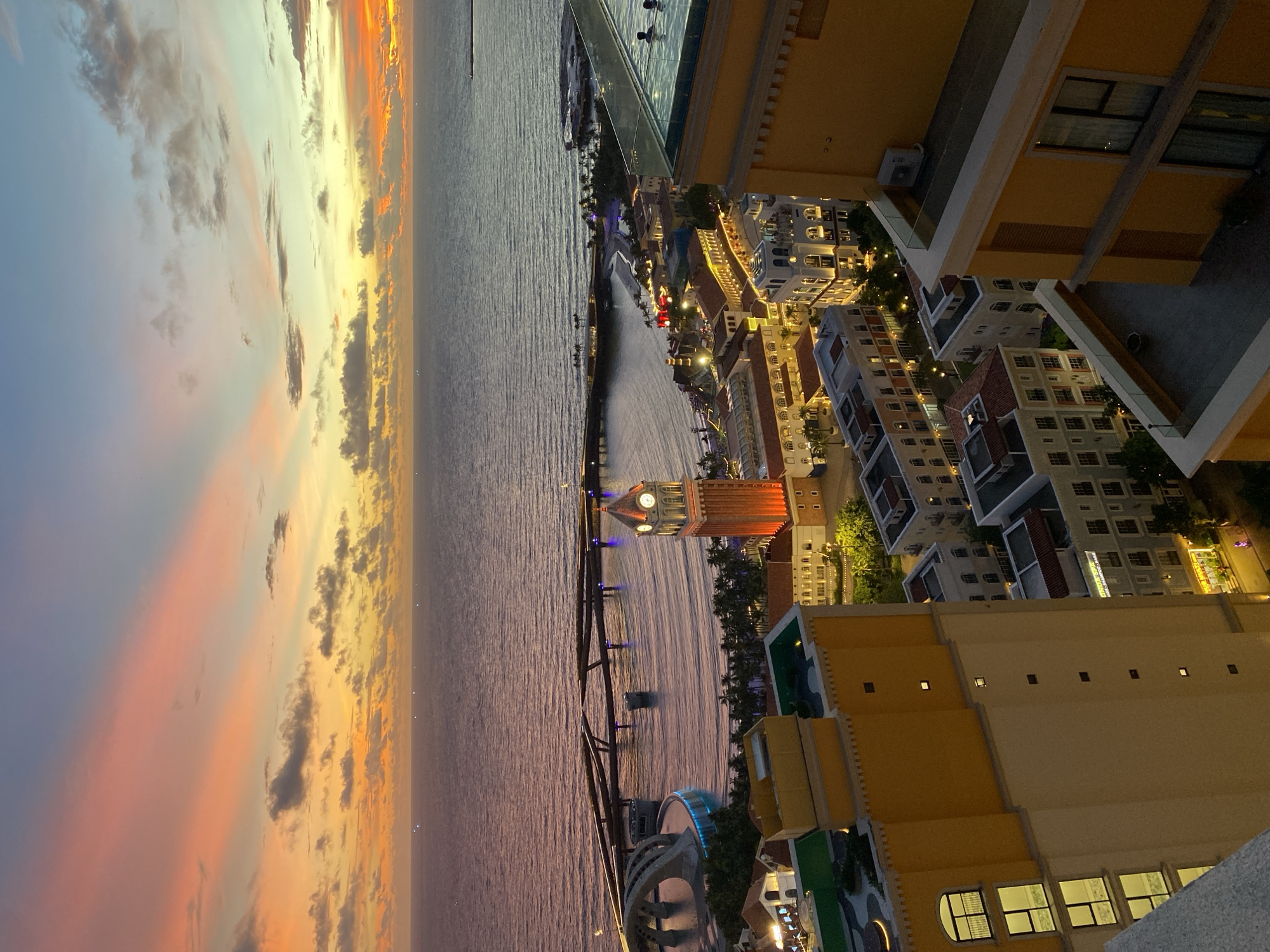 Watching the sunset from a Phú Quốc balcony