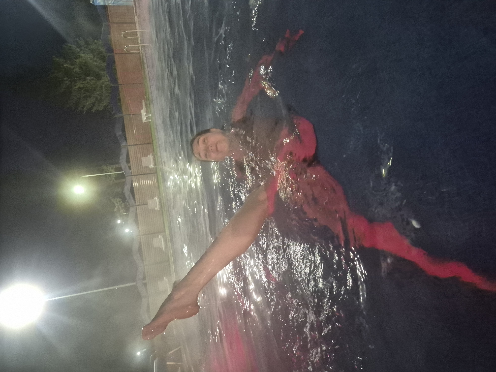 Evening swimming activities documented at Votkinsk pool facility