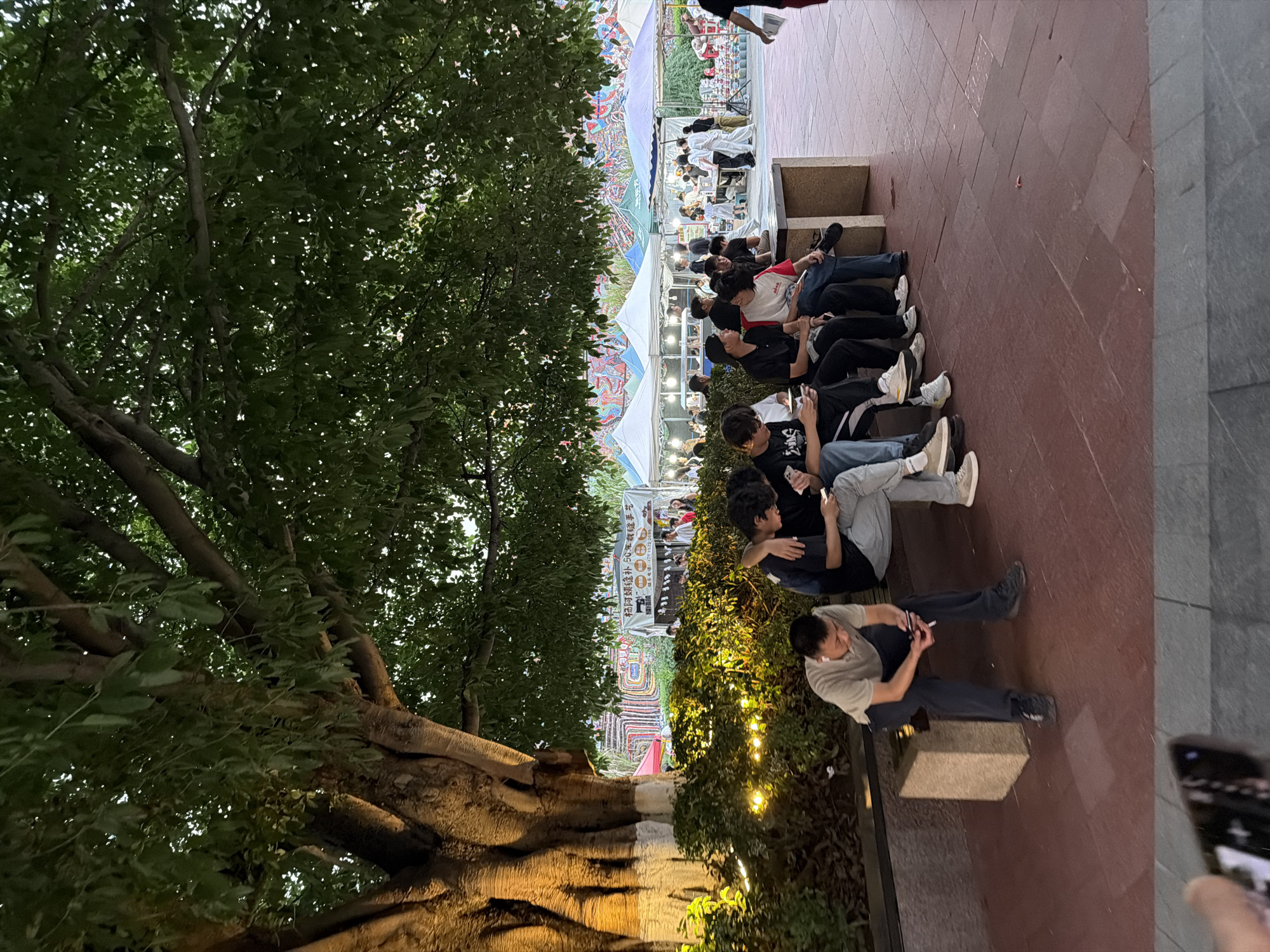 Lively evening scene at a Chongqing pedestrian shopping street