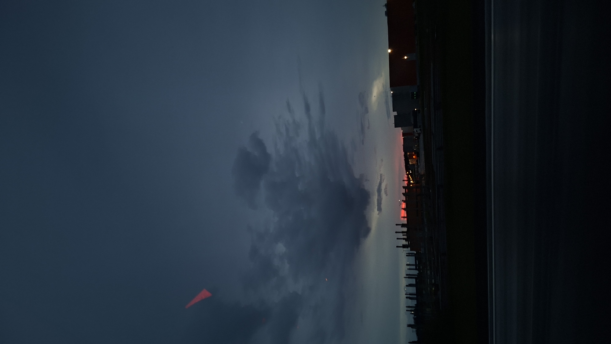 Dusk scenes captured on rural Belarus road