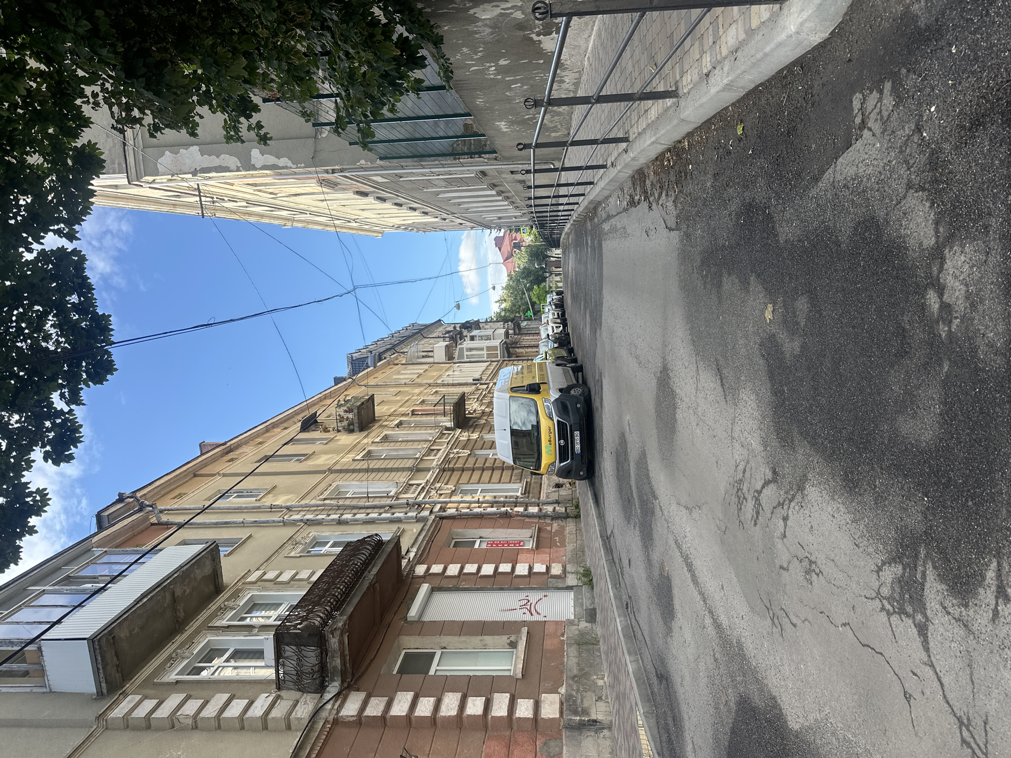 Street-level tour through central Ternopil on a summer morning