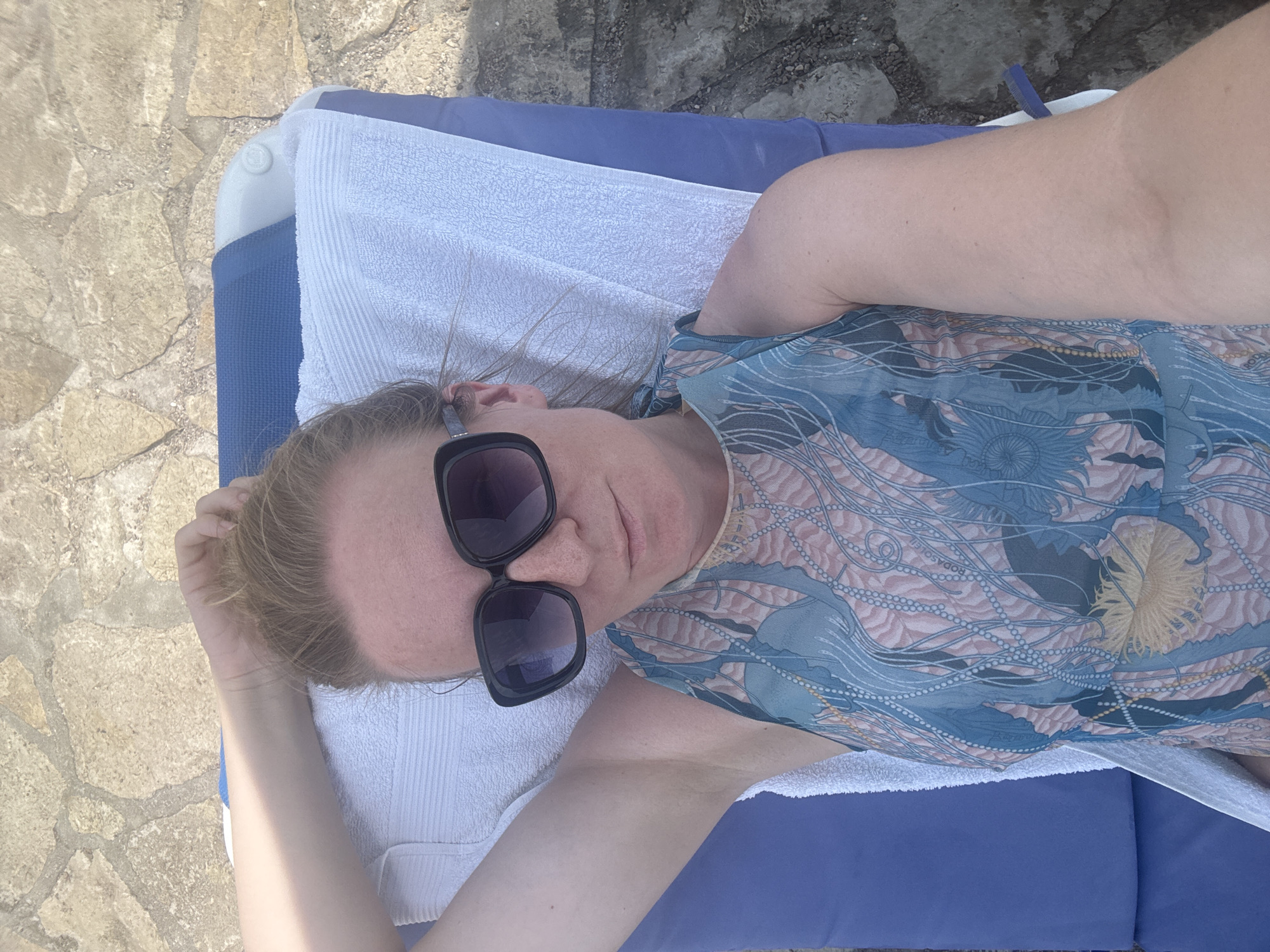 Sunny beach day on the Adriatic coast, Montenegro