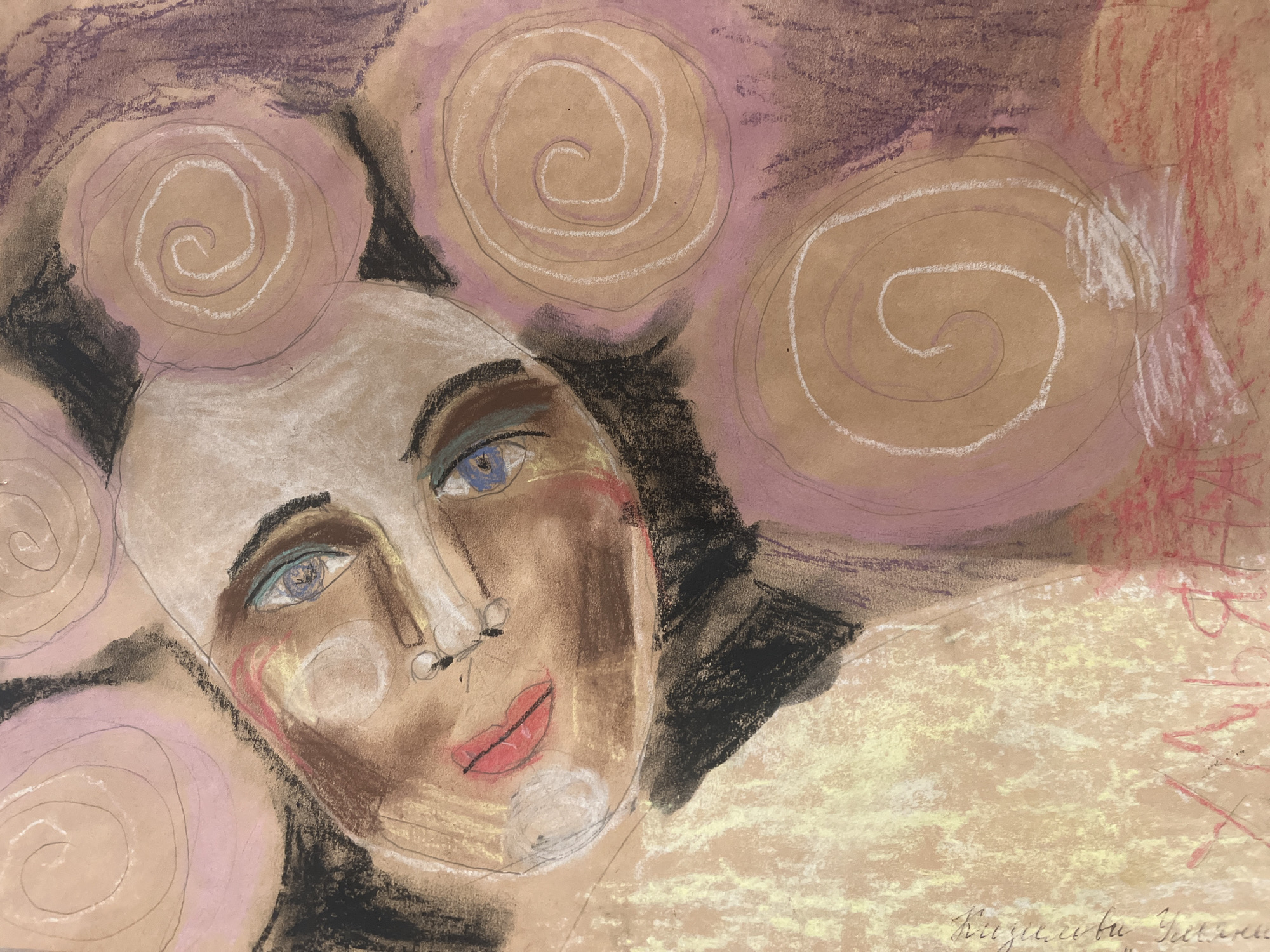 Art, botanicals, and pomegranate paintings at home