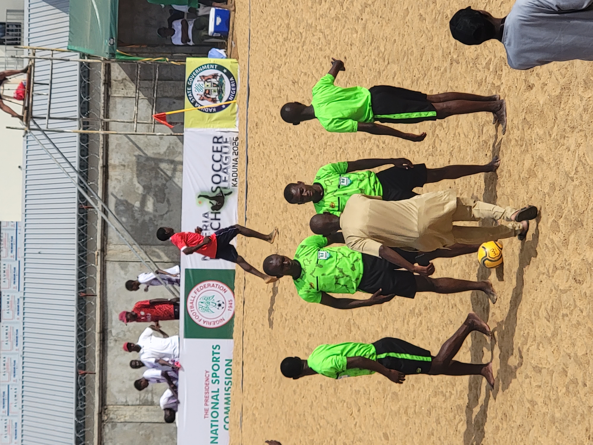 Beach soccer match held in Unguwar Sarki, Nigeria